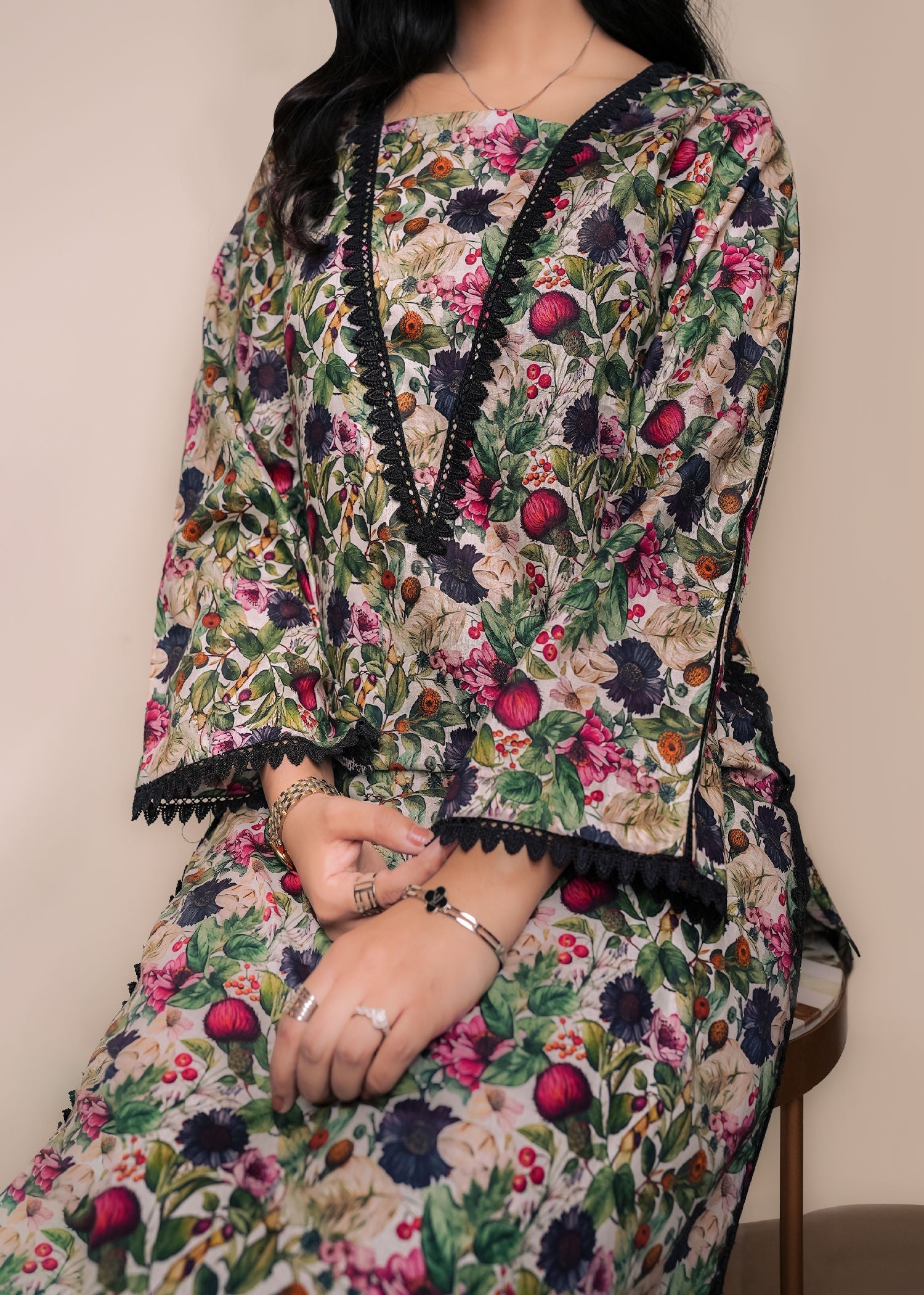 Ombrella Official Cherry Floral Women 2pcs