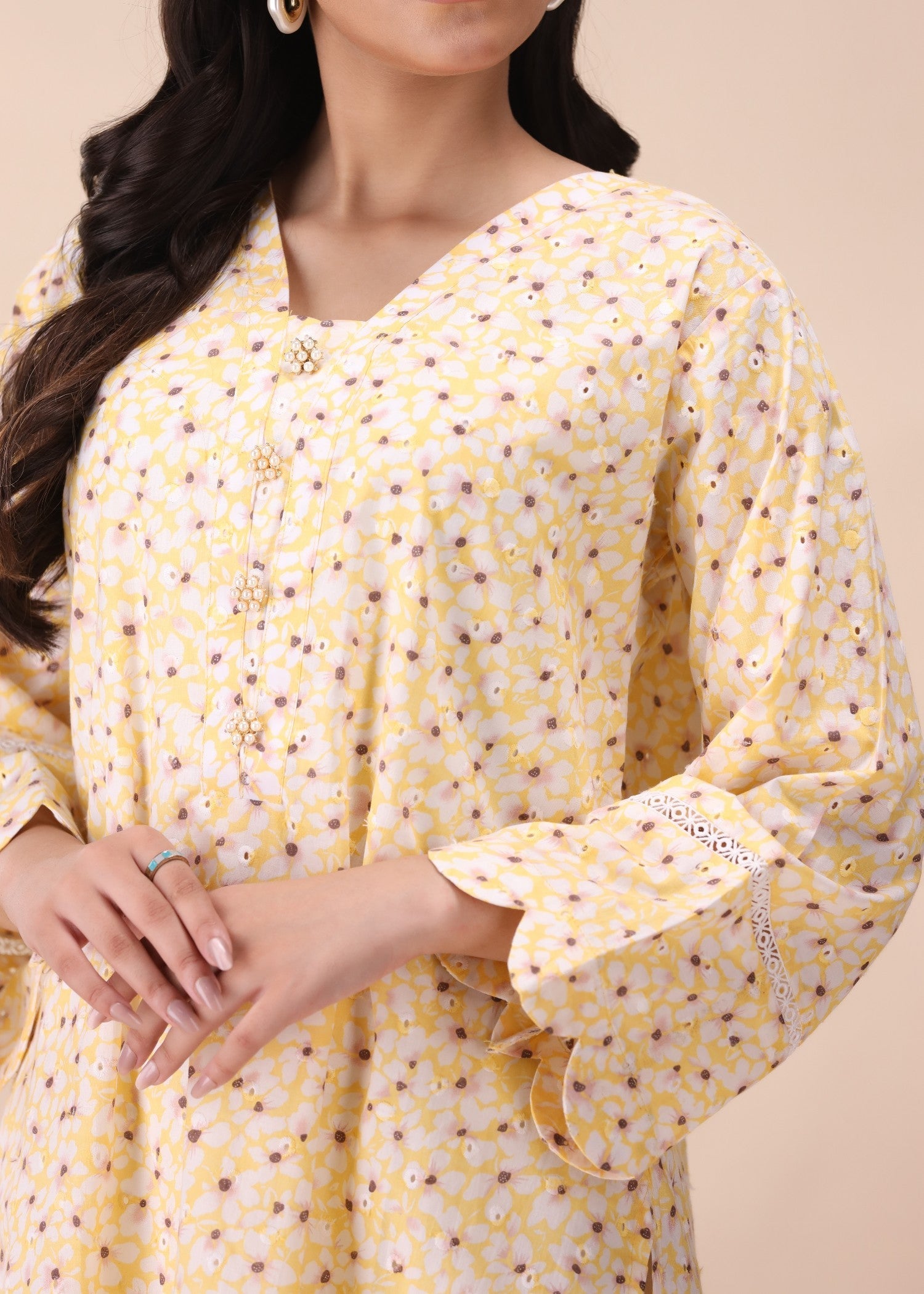 Mhw Floral Chikankari Women 2pcs