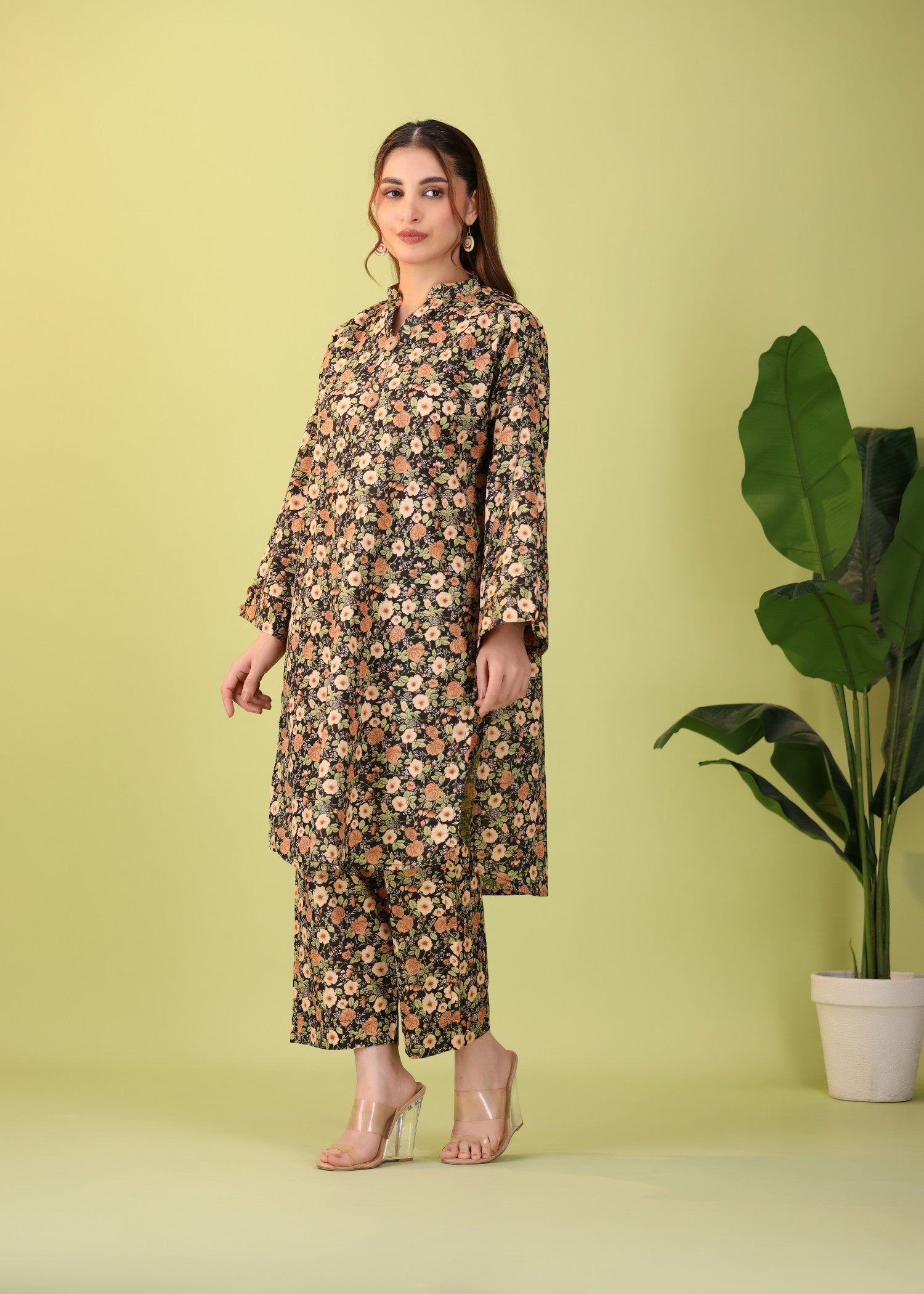 Mhw Floral Black Women 2pcs