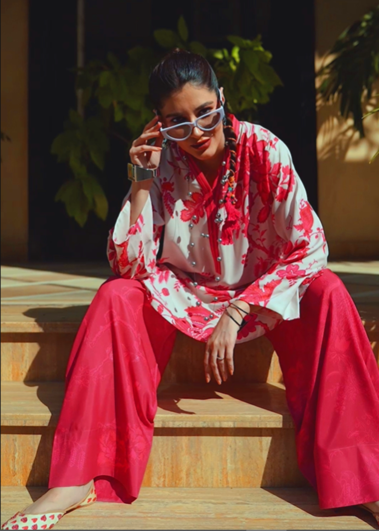 Kaanthaa Cherry Blossom – Stitched Women 2pcs