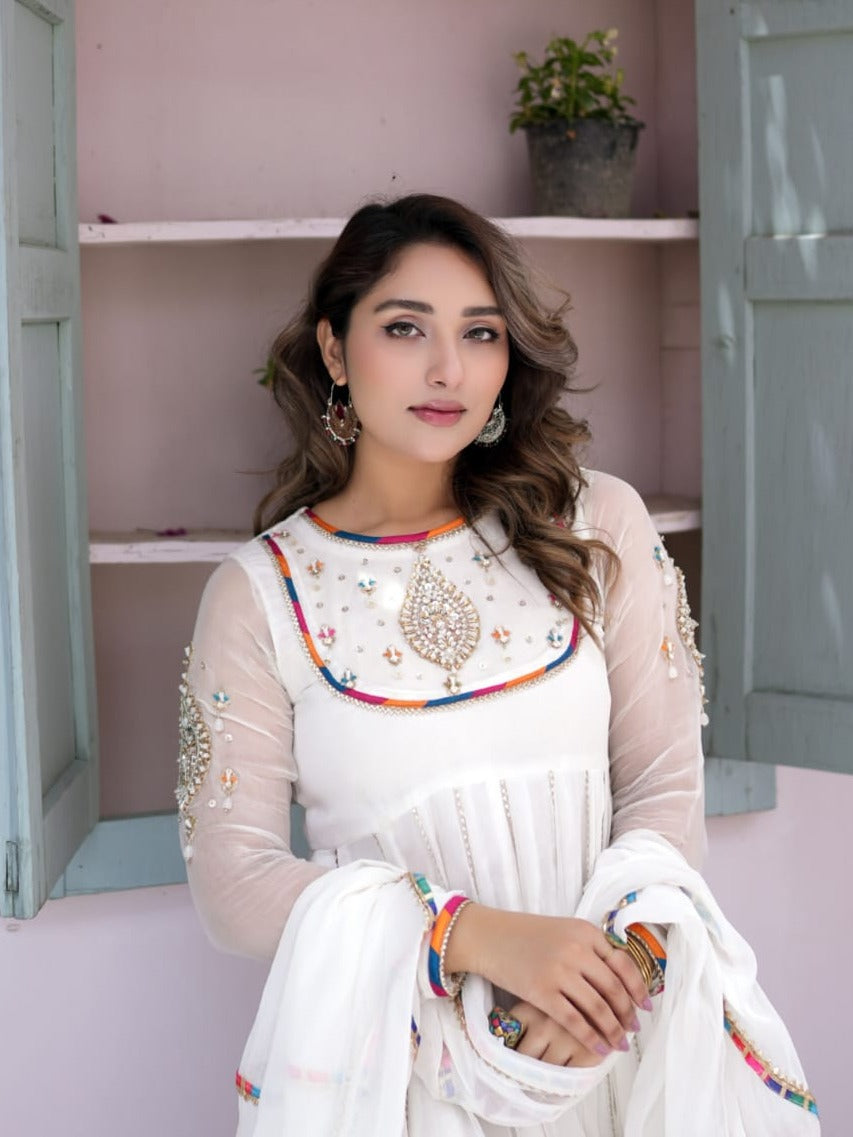 Rang-e-Meeras Chandni Pishwas Women 2pcs