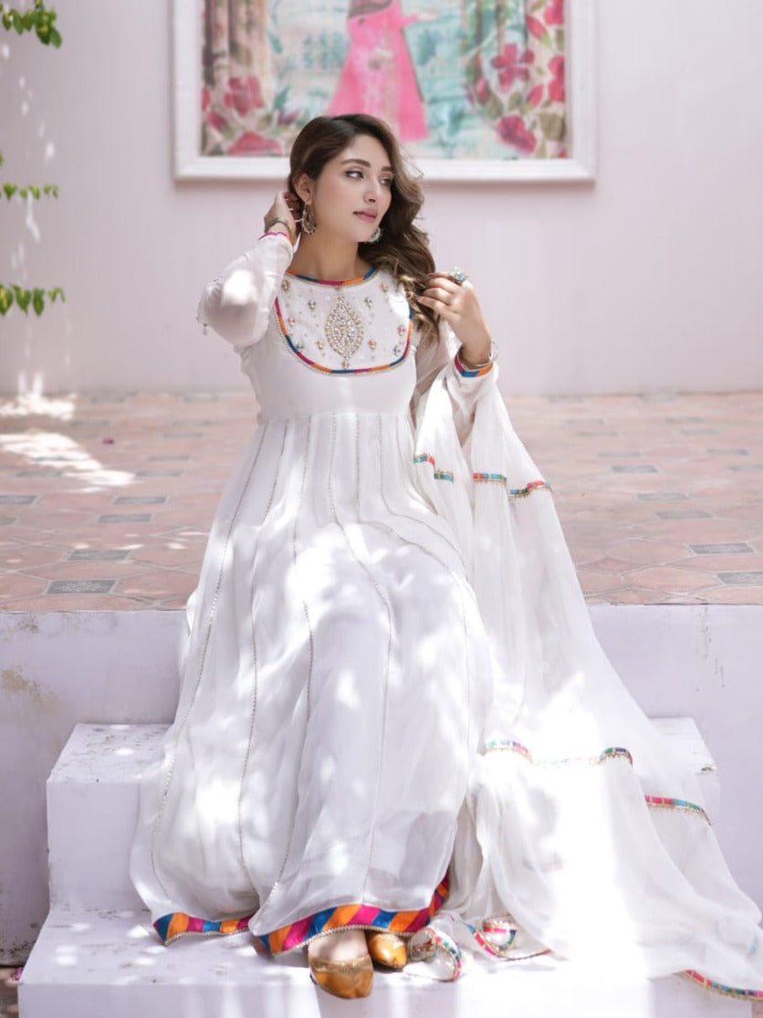 Rang-e-Meeras Chandni Pishwas Women 2pcs