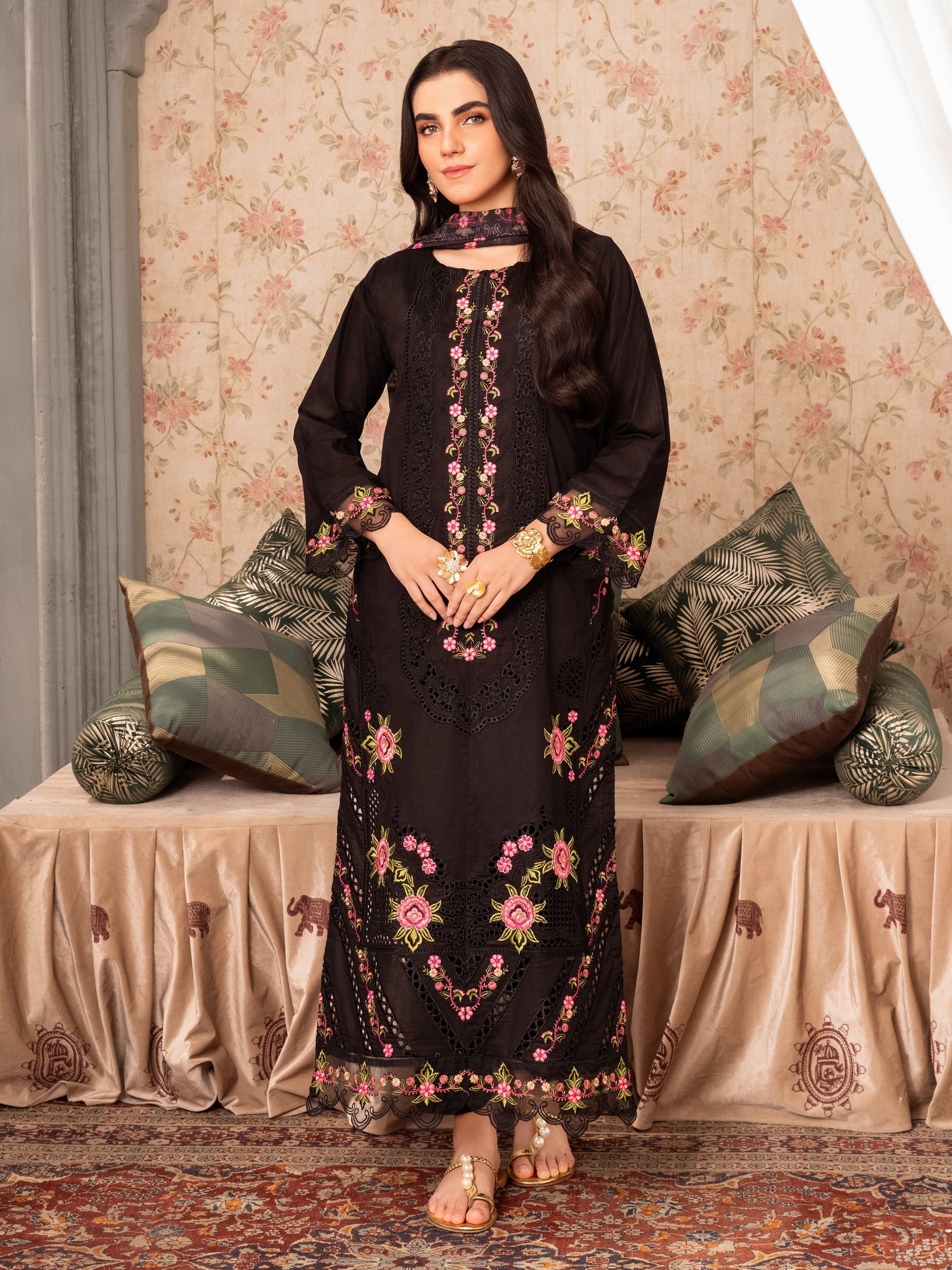 Sahibas By Mirza Zigana Black Women 3pcs