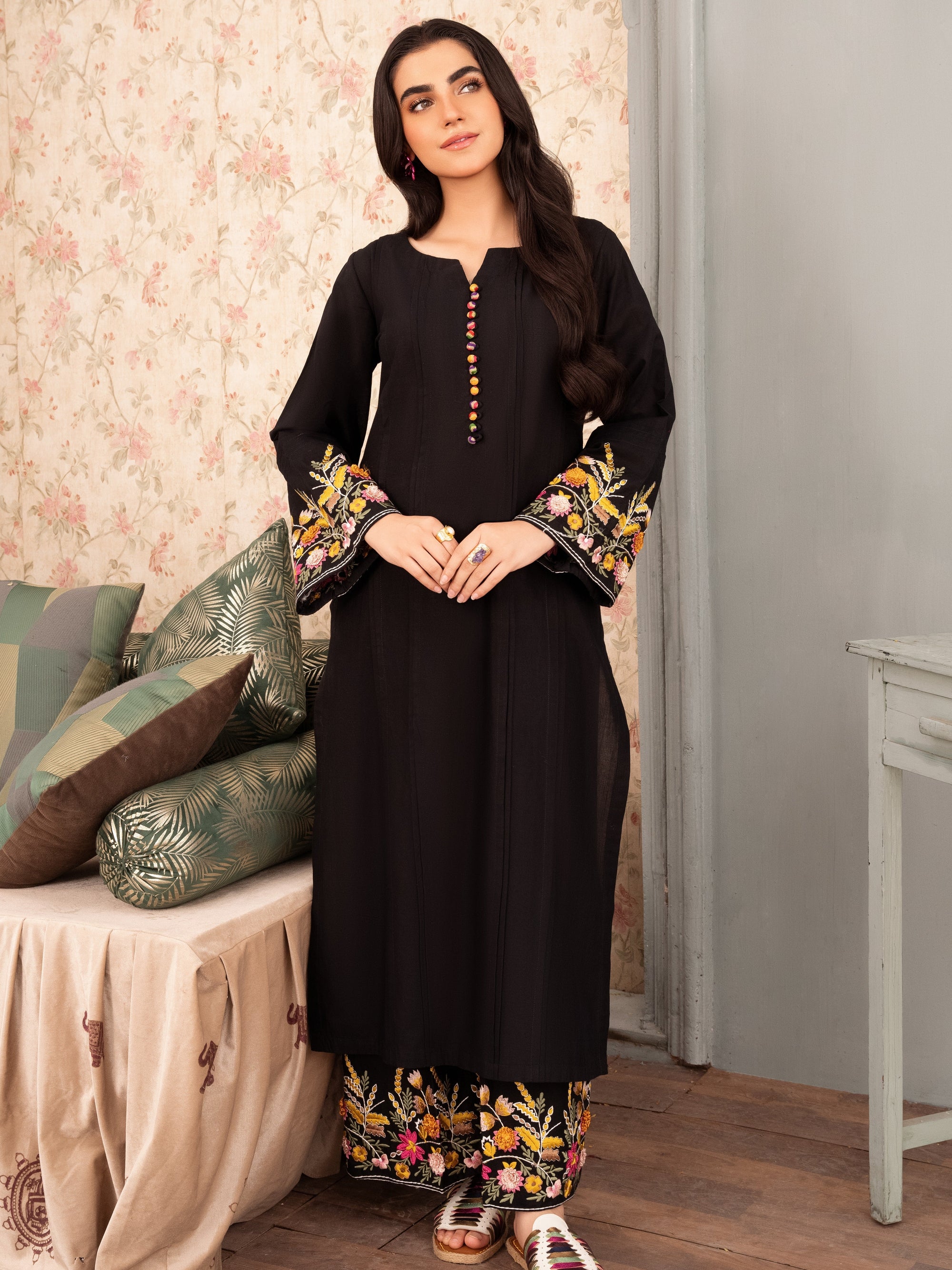 Sahibas By Mirza Gulejahan Black Women 2pcs