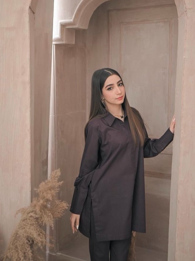 Zauk Umber Two Piece Dress Women 2pcs