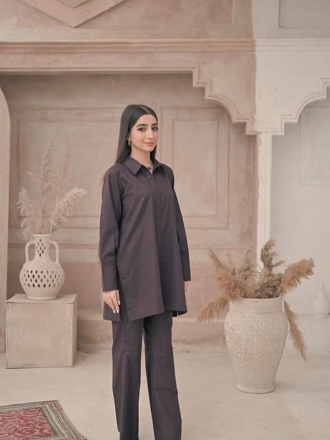 Zauk Umber Two Piece Dress Women 2pcs