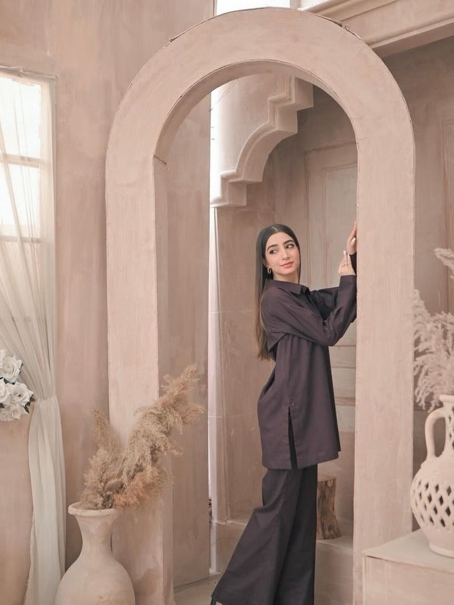 Zauk Umber Two Piece Dress Women 2pcs