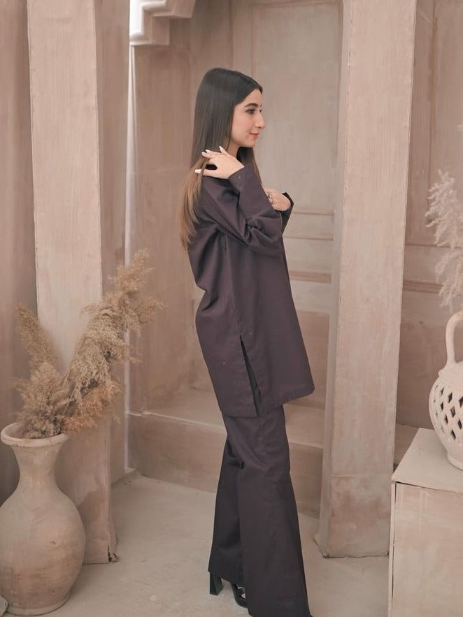 Zauk Umber Two Piece Dress Women 2pcs