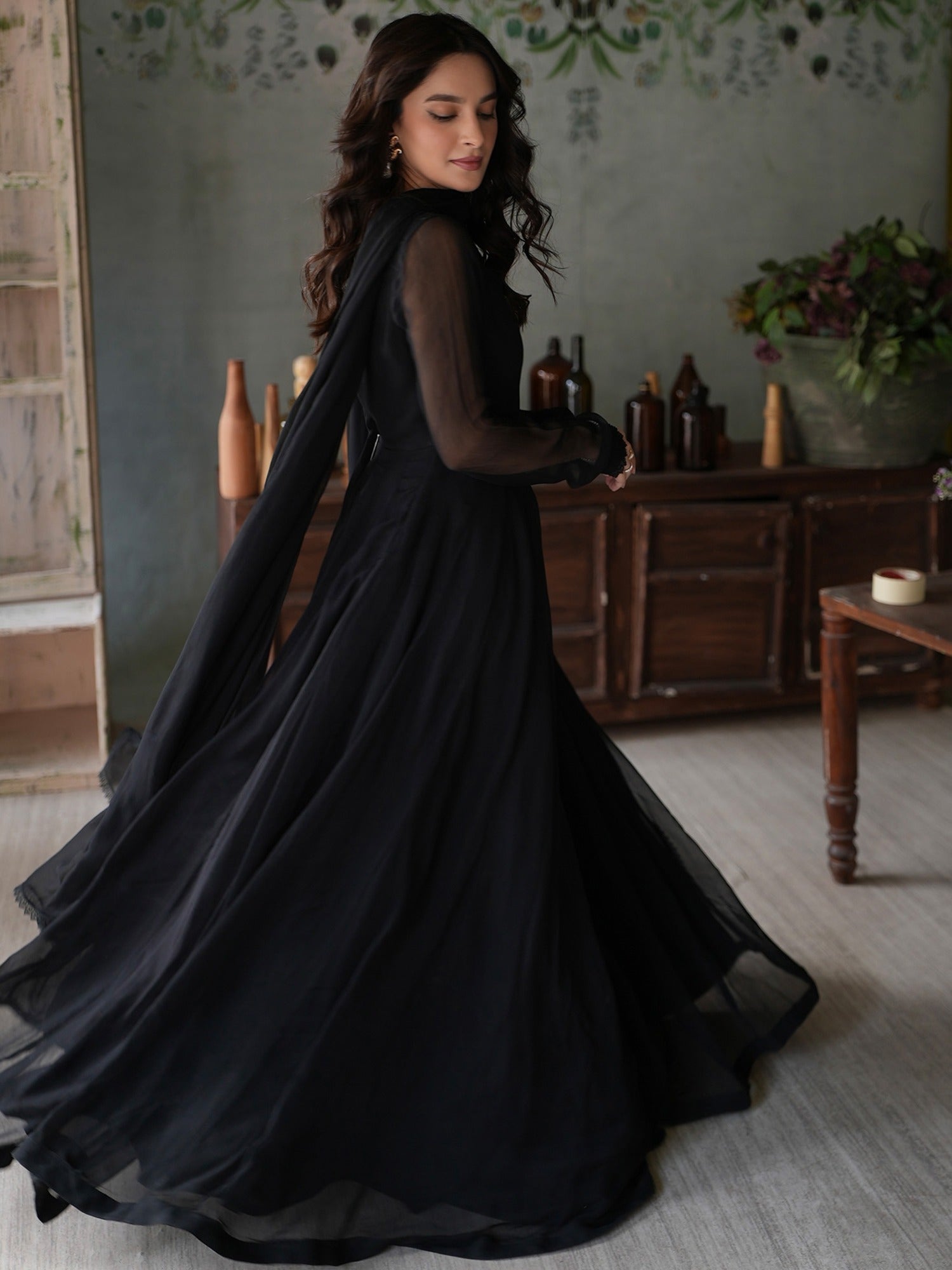 Rang-e-Haya Nigar (Black) Women 4pcs