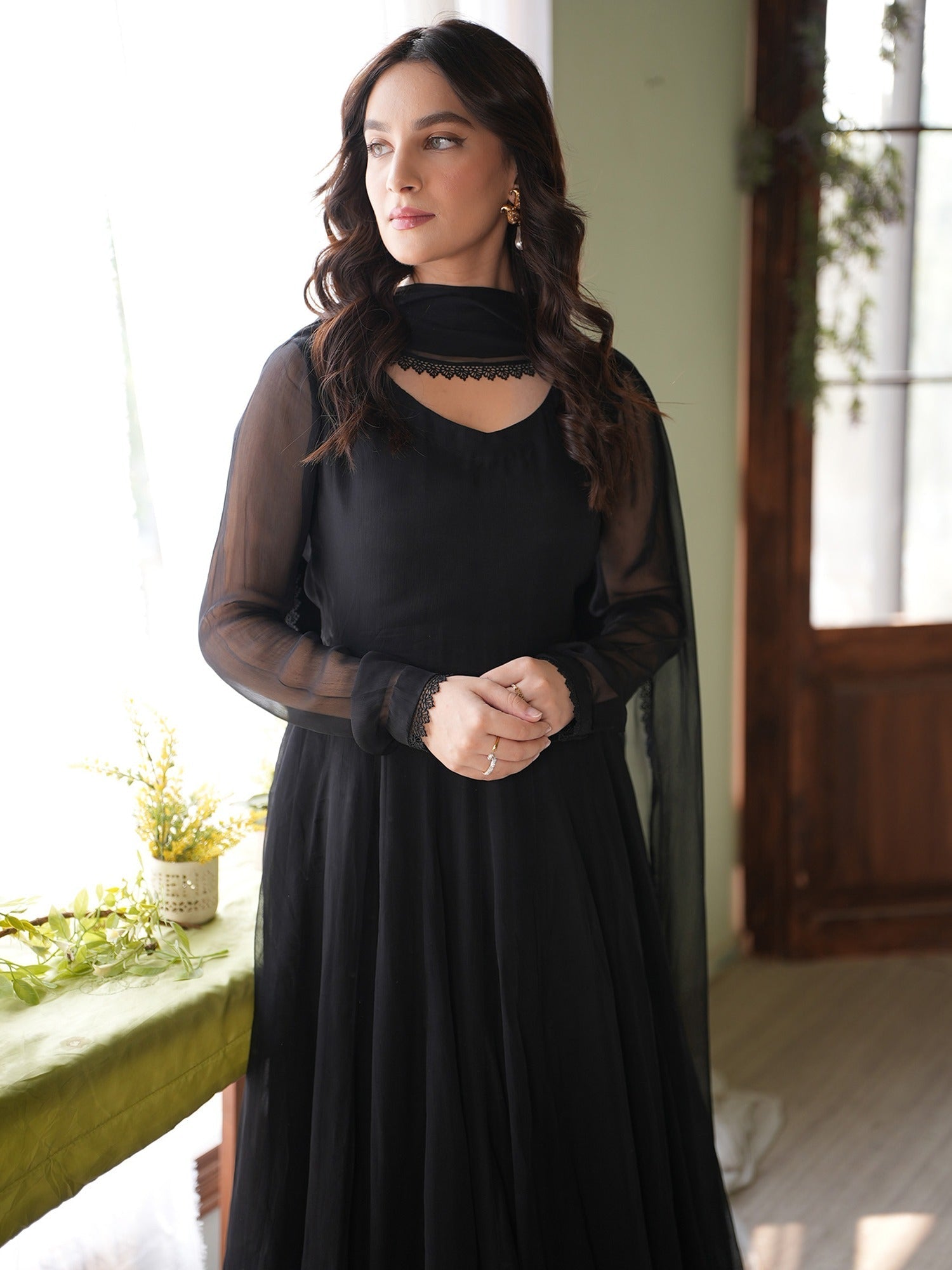 Rang-e-Haya Nigar (Black) Women 4pcs