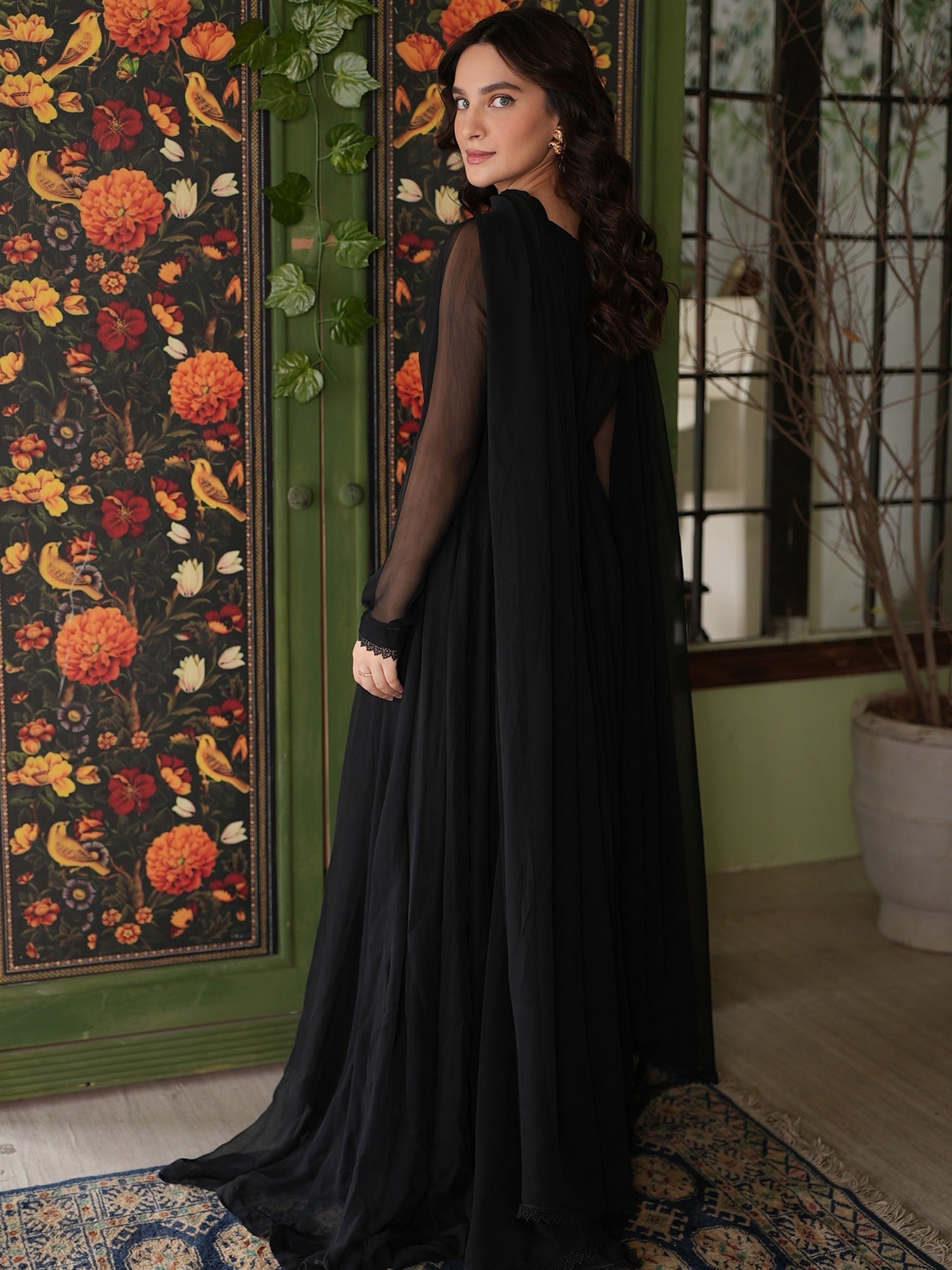 Rang-e-Haya Nigar (Black) Women 4pcs