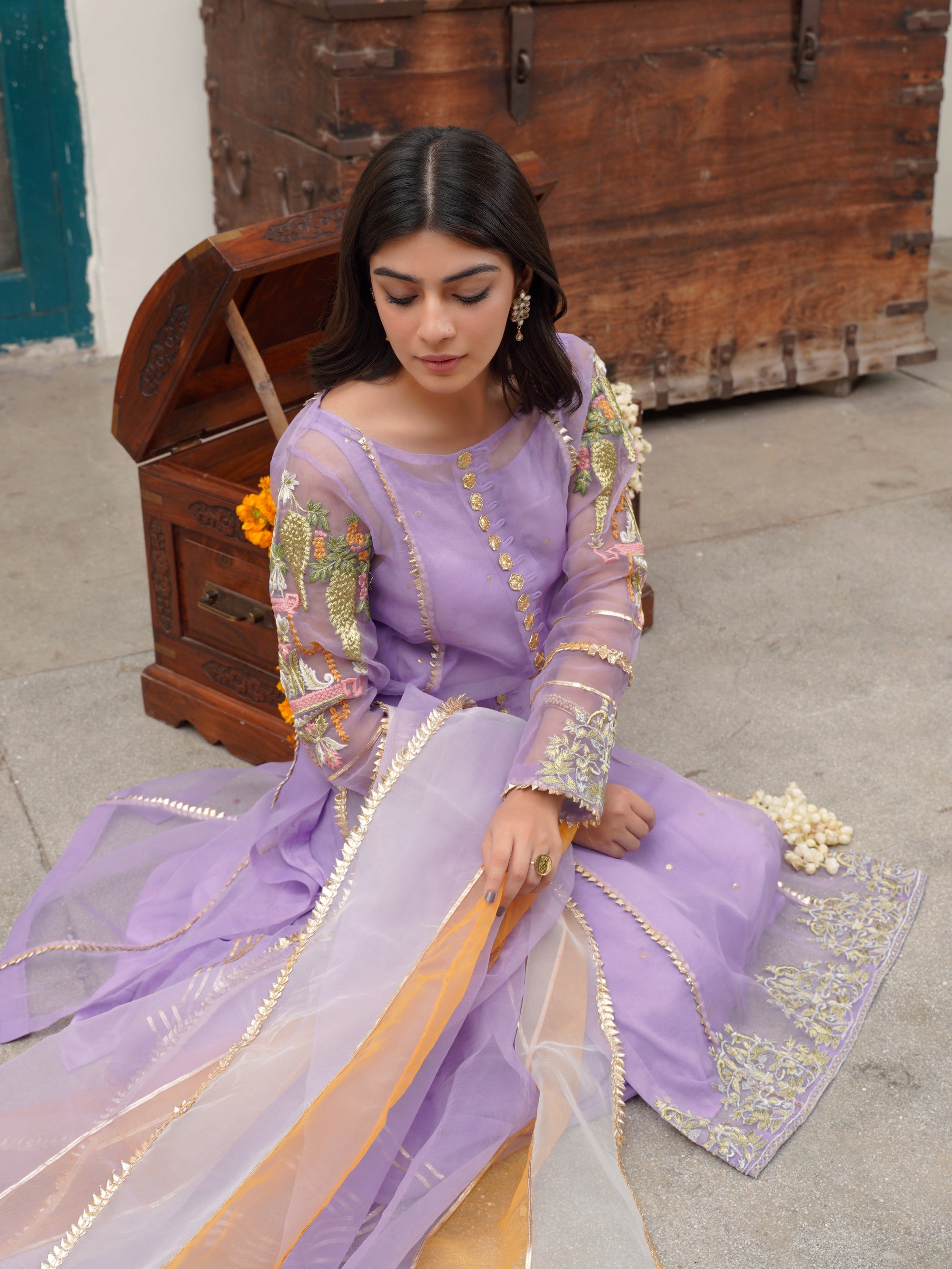 Hem Lotus Outfit Lilac Women 4pcs