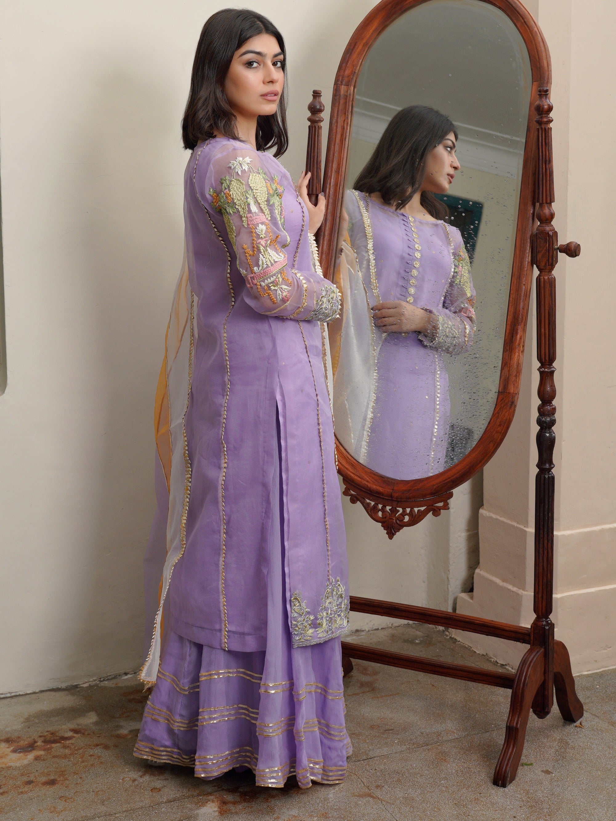 Hem Lotus Outfit Lilac Women 4pcs