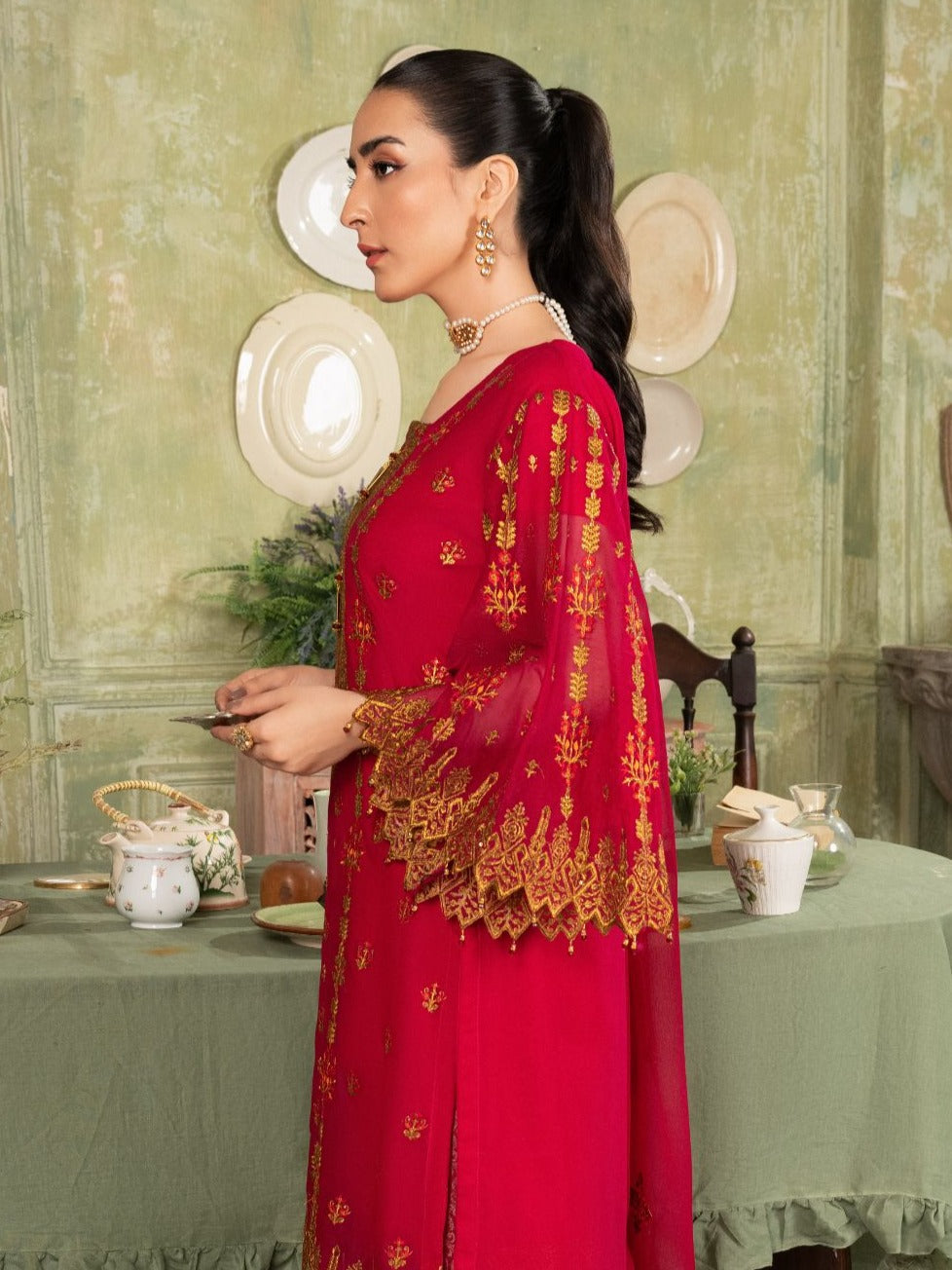 Four Season Boutique BARLAS CHIFFON HOTPINK Women 3pcs