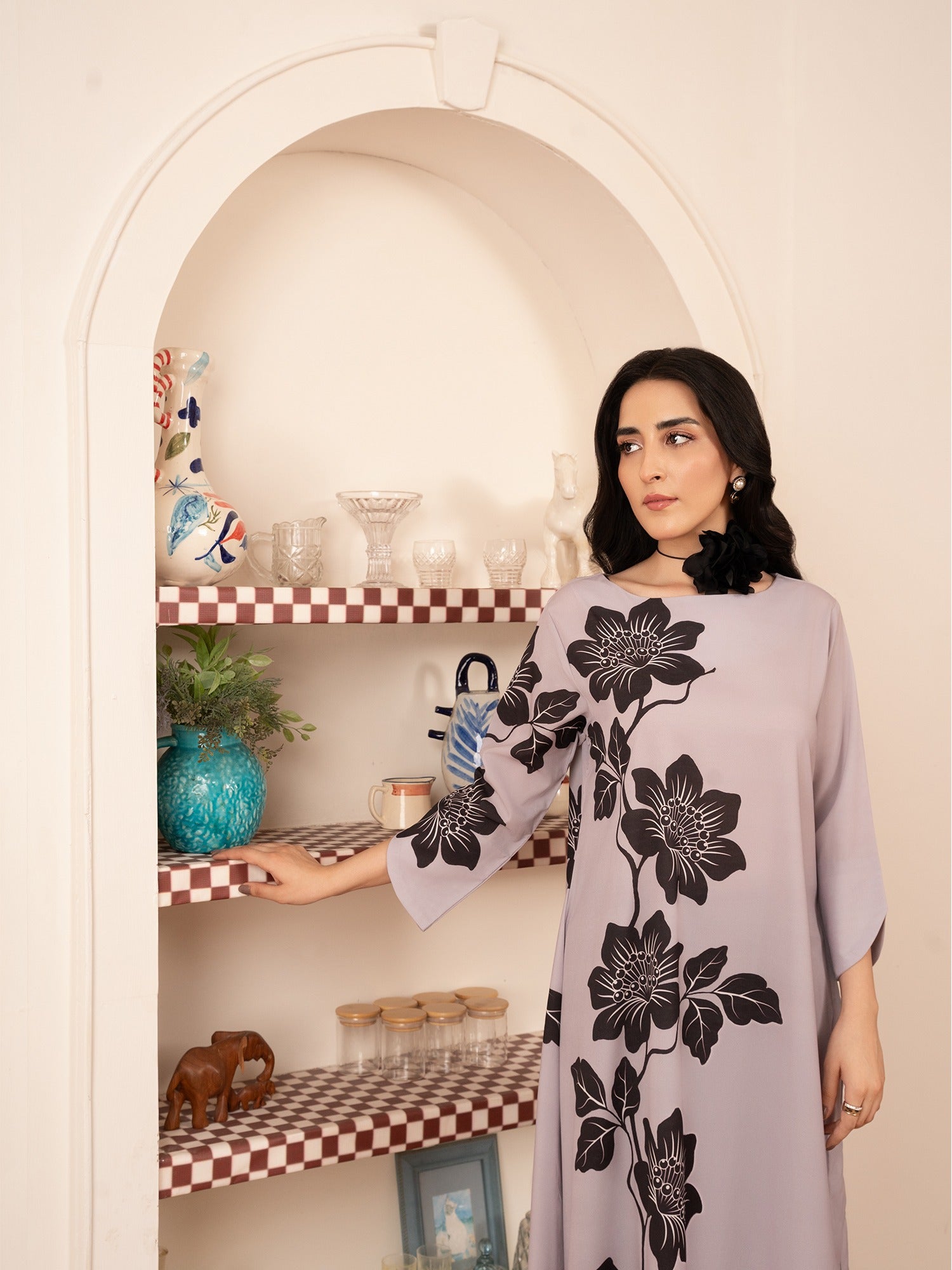 Stitch Vibes Lilac Long Shirt Women 1pcs