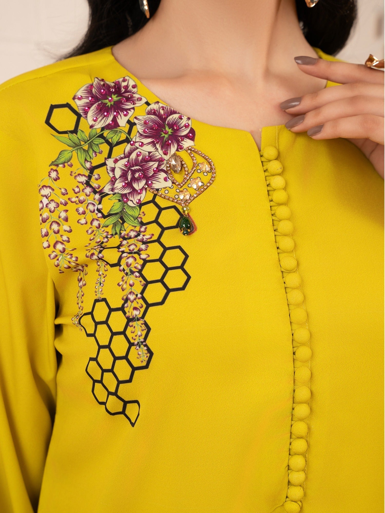 Stitch Vibes Lime Green Tonal Dress Women 2pcs