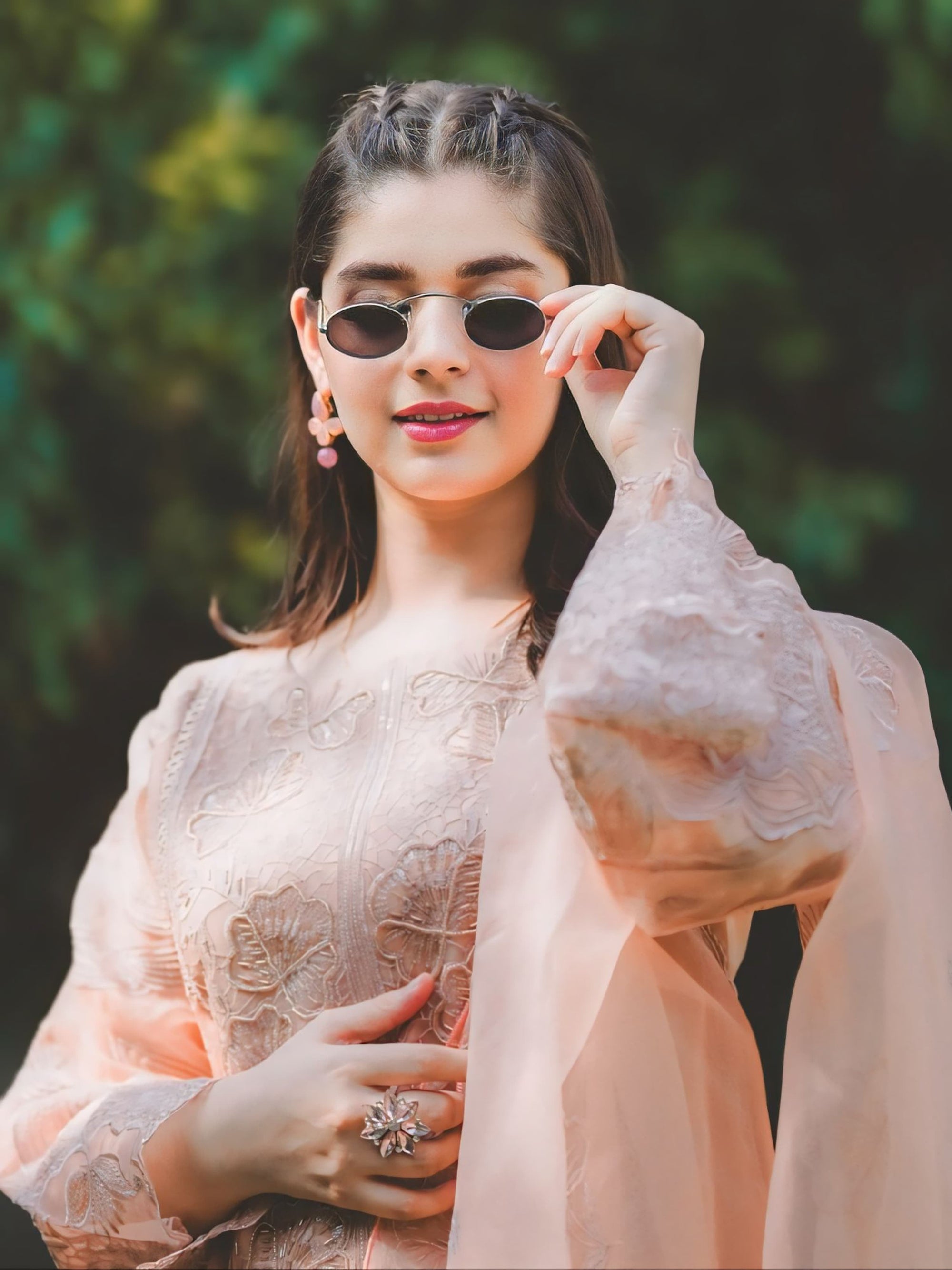 Four Season Boutique SHAMEER ORGANZA COFFEE Women 3pcs