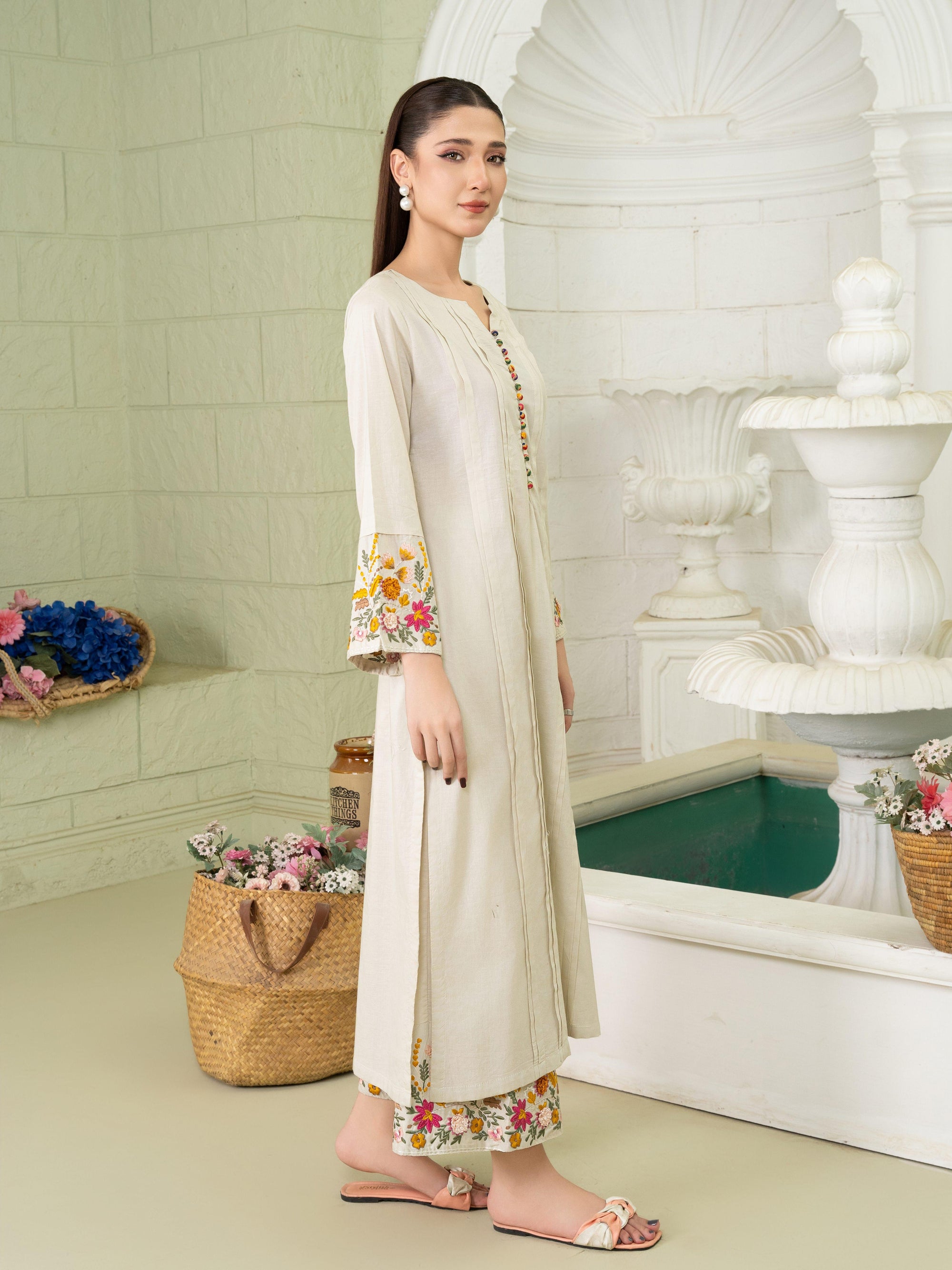 Sahibas By Mirza Gulejahan Ivory Women 2pcs