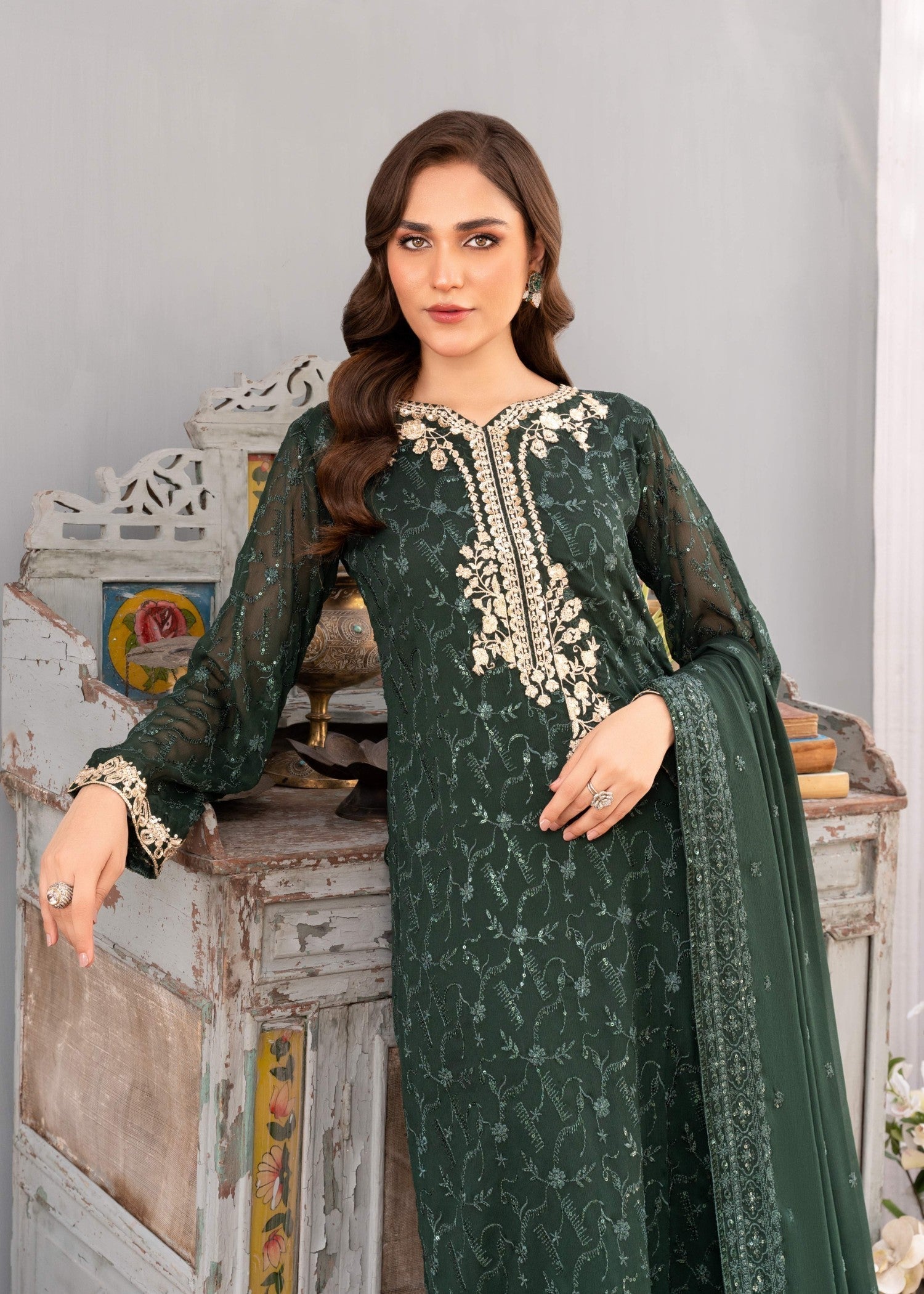 Agha Jaan HOORAIN Women 3pcs