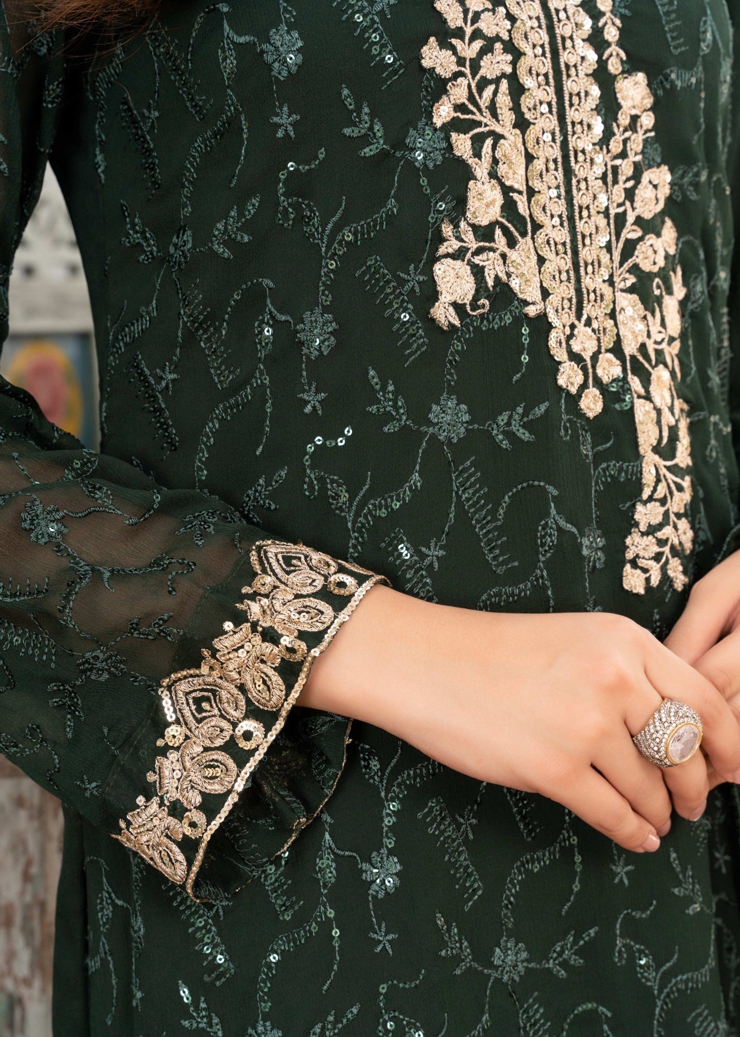 Agha Jaan HOORAIN Women 3pcs