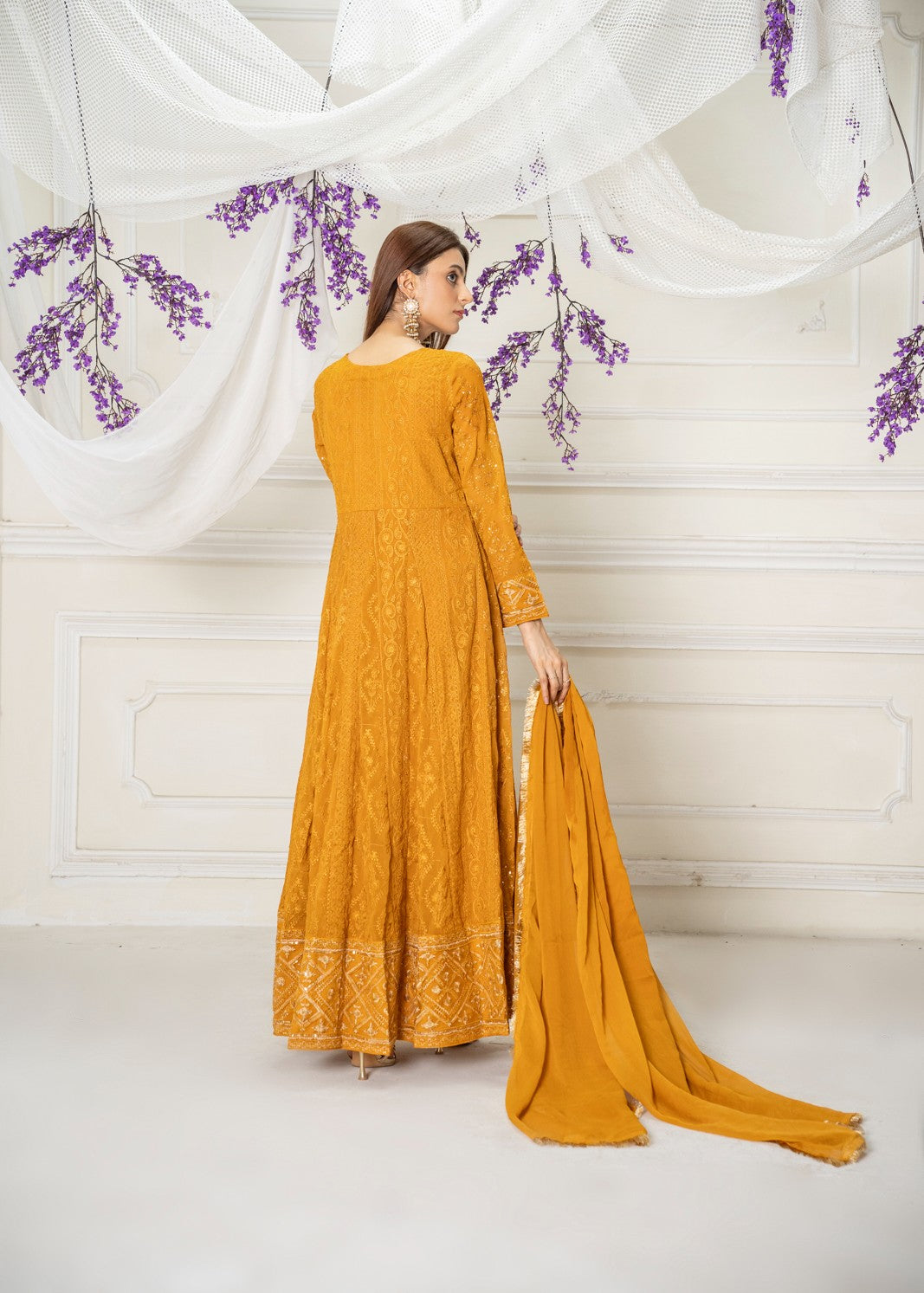 Manahils Angrakha 099 COPPER ORANGE Women 3pcs