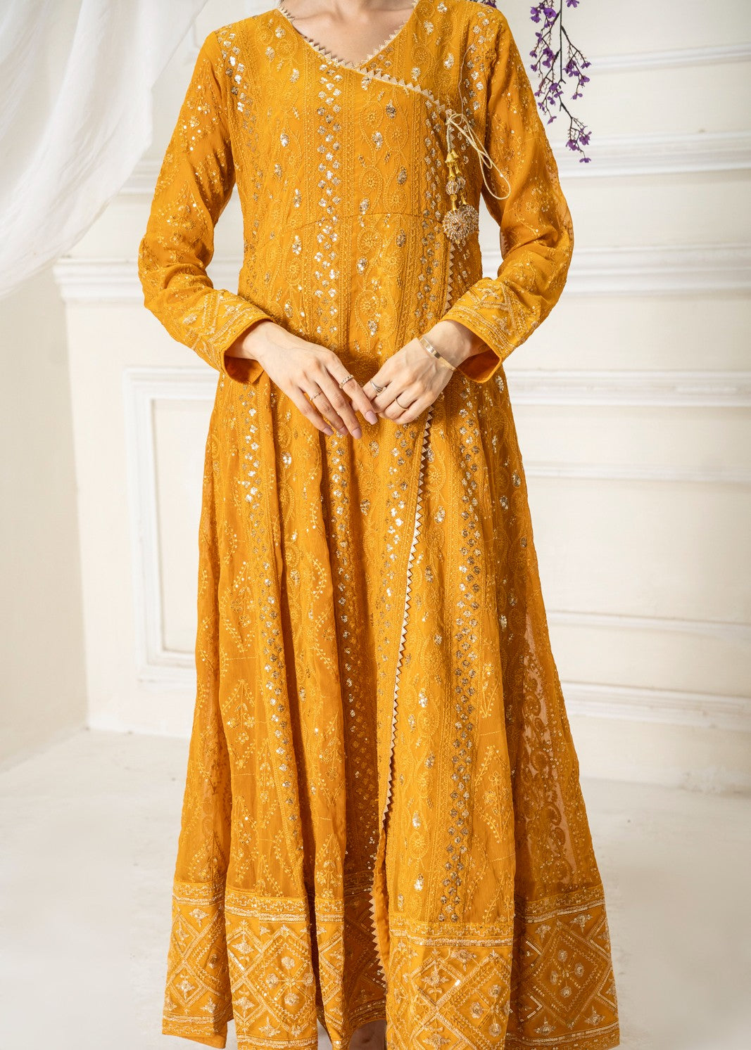 Manahils Angrakha 099 COPPER ORANGE Women 3pcs