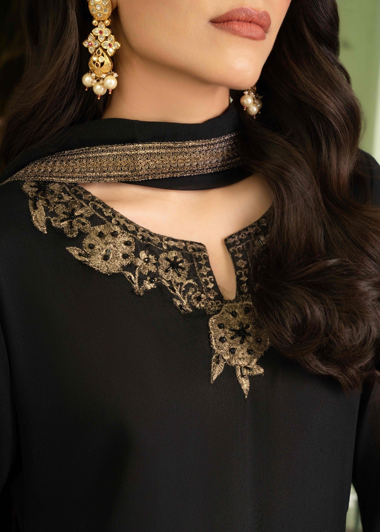 Alyssa ALL015 Black Sharara Women 3pcs