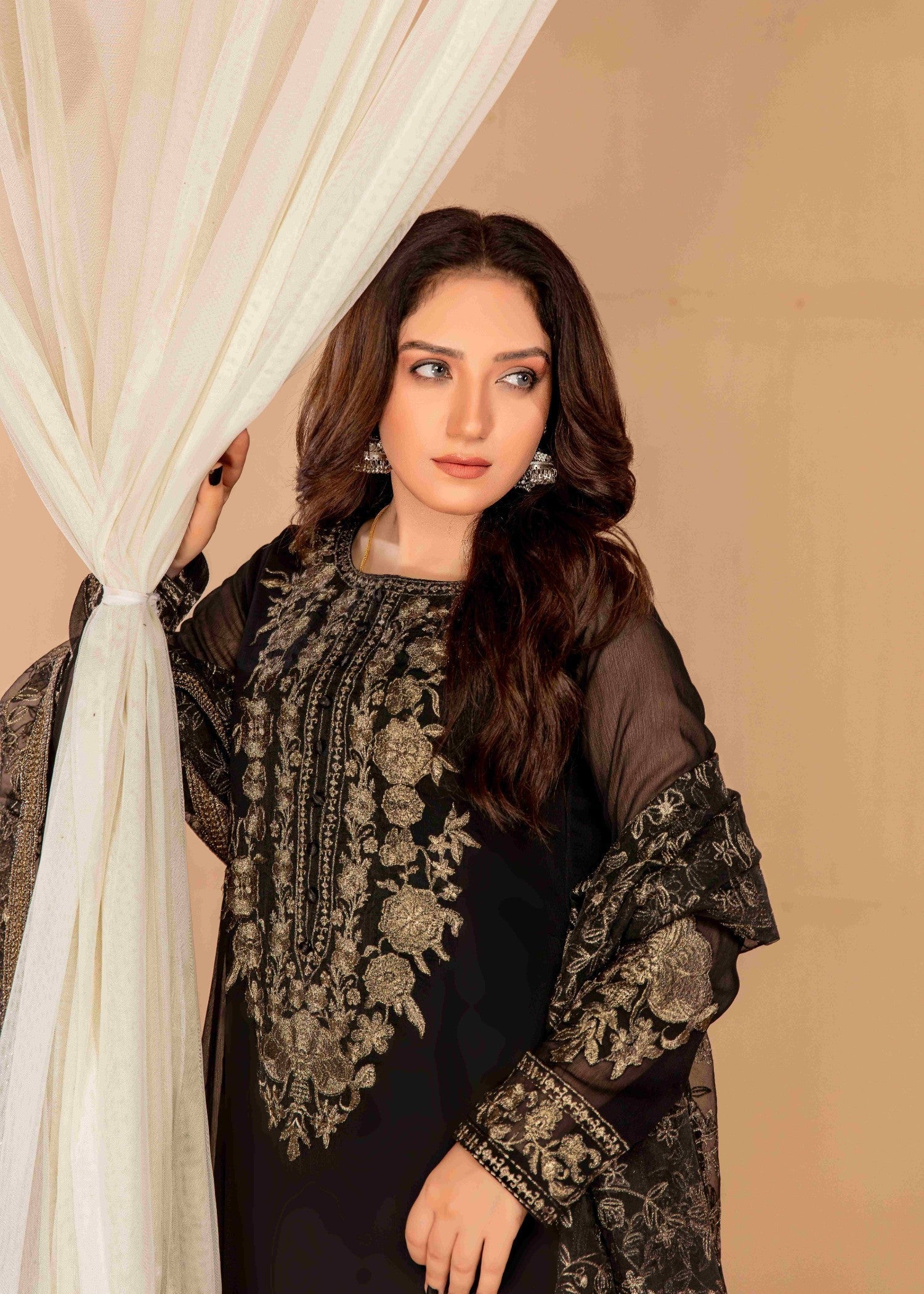 Alyssa ALL005 Black Maxi Women 3pcs