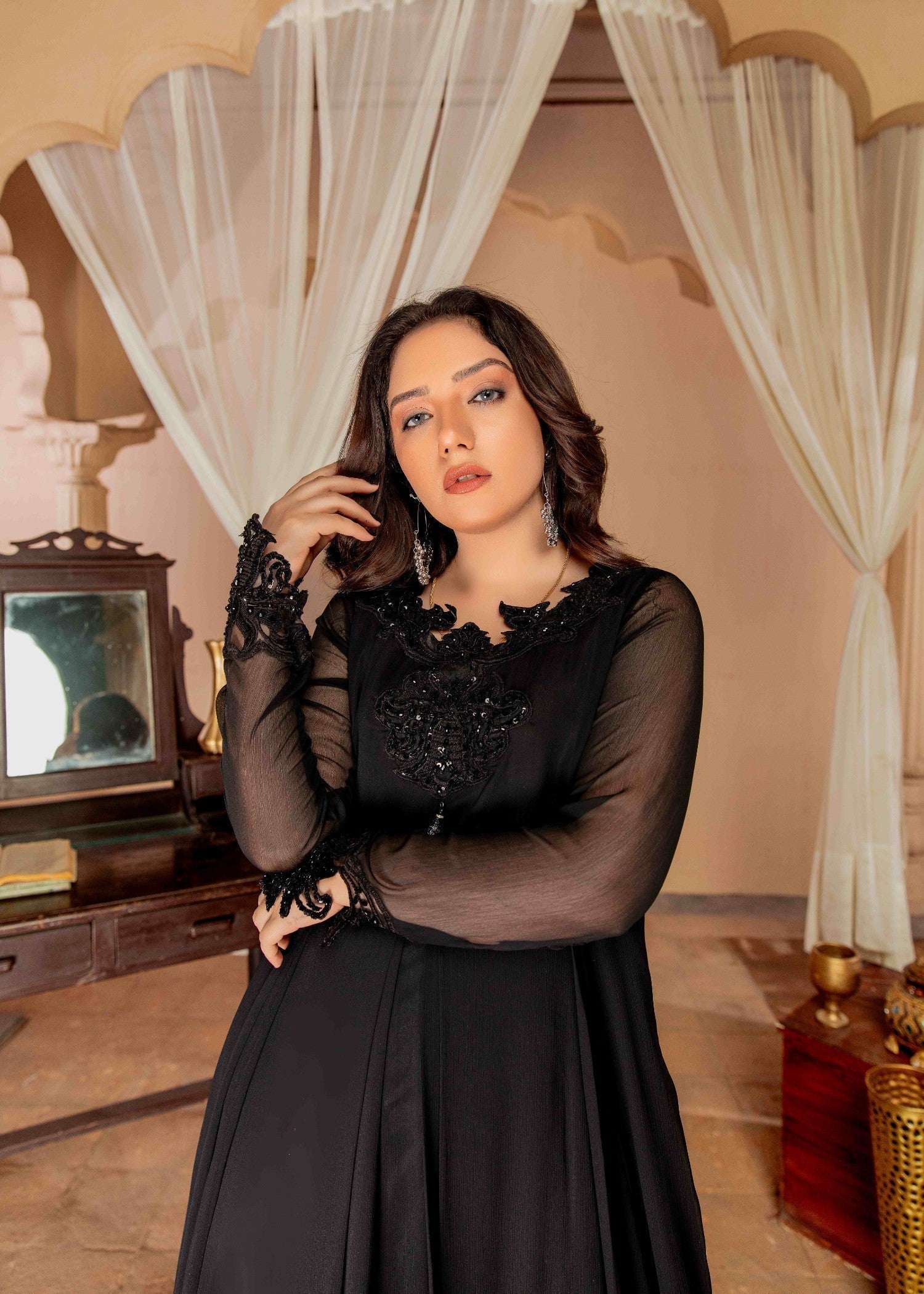 Alyssa ALL003 BLACK MAXI Women 3pcs