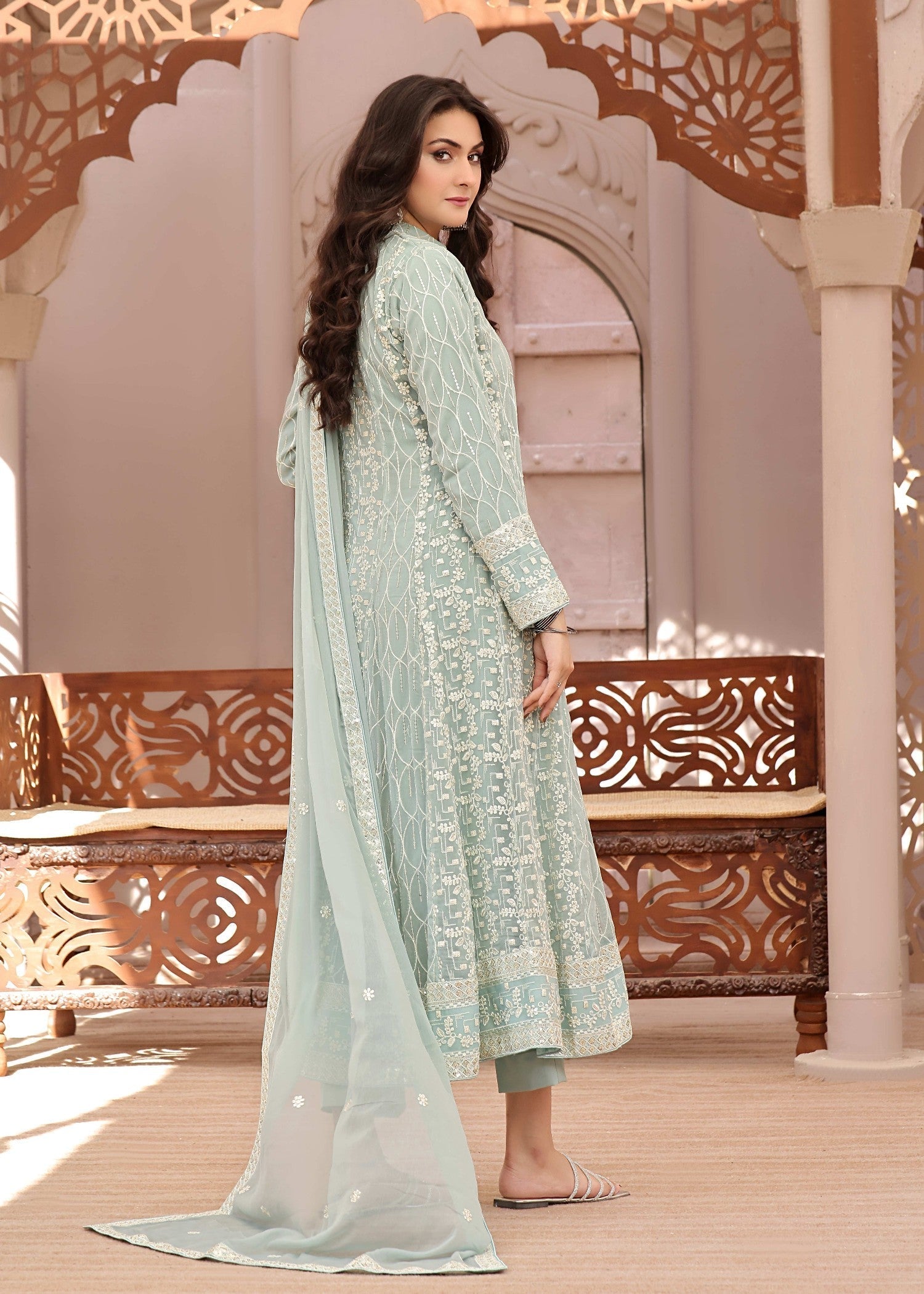 Adam's Couture sawal mintgreen Women 3pcs