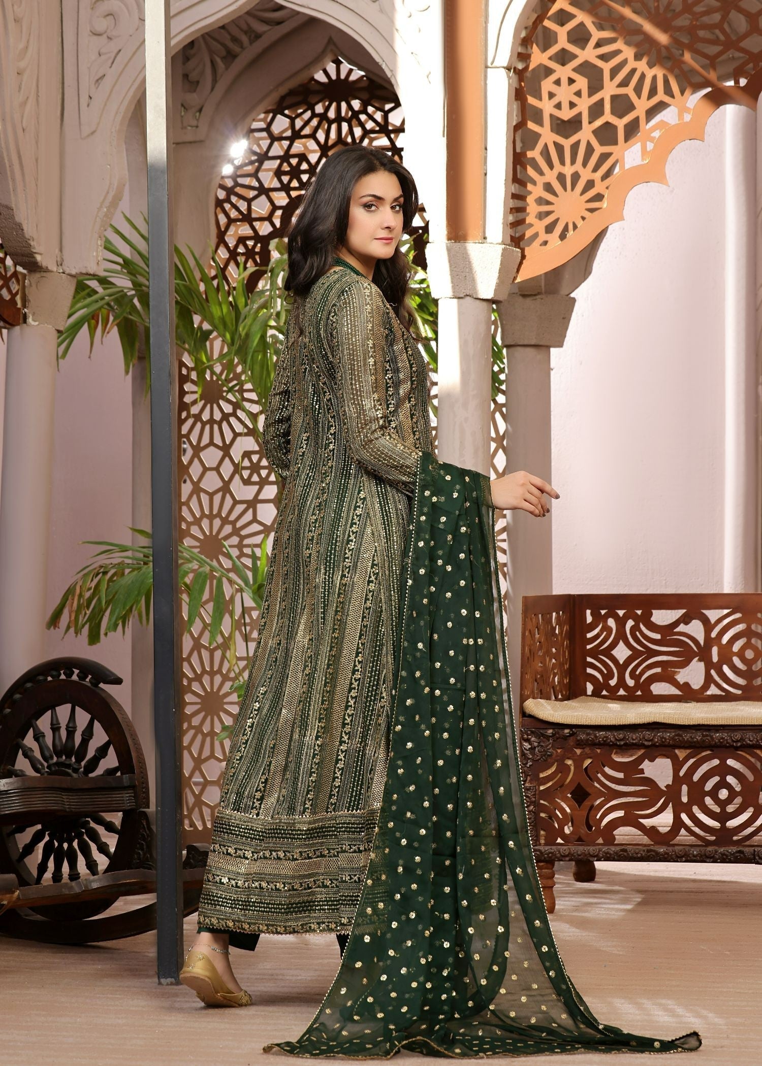 Ayesha Closet Saajan Green Richness Women 3pcs