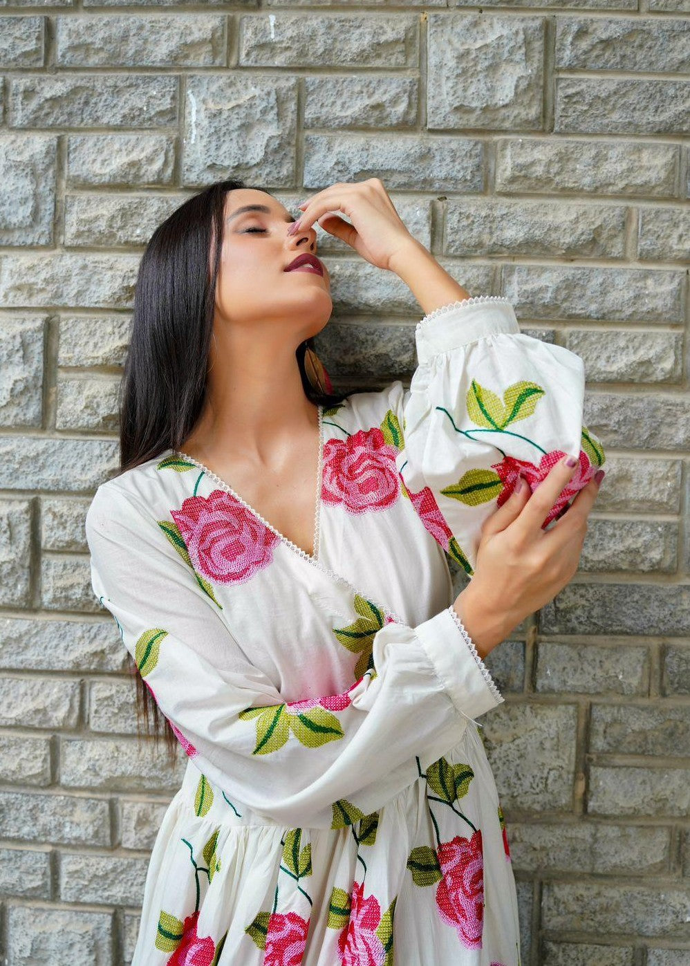 Akhrot Clothing White Primrose Women 2pcs