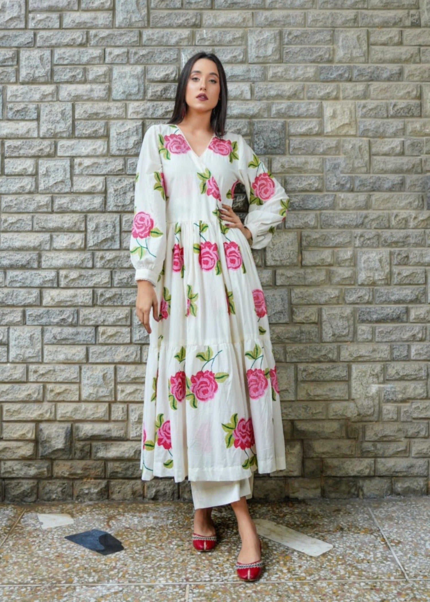 Akhrot Clothing White Primrose Women 2pcs