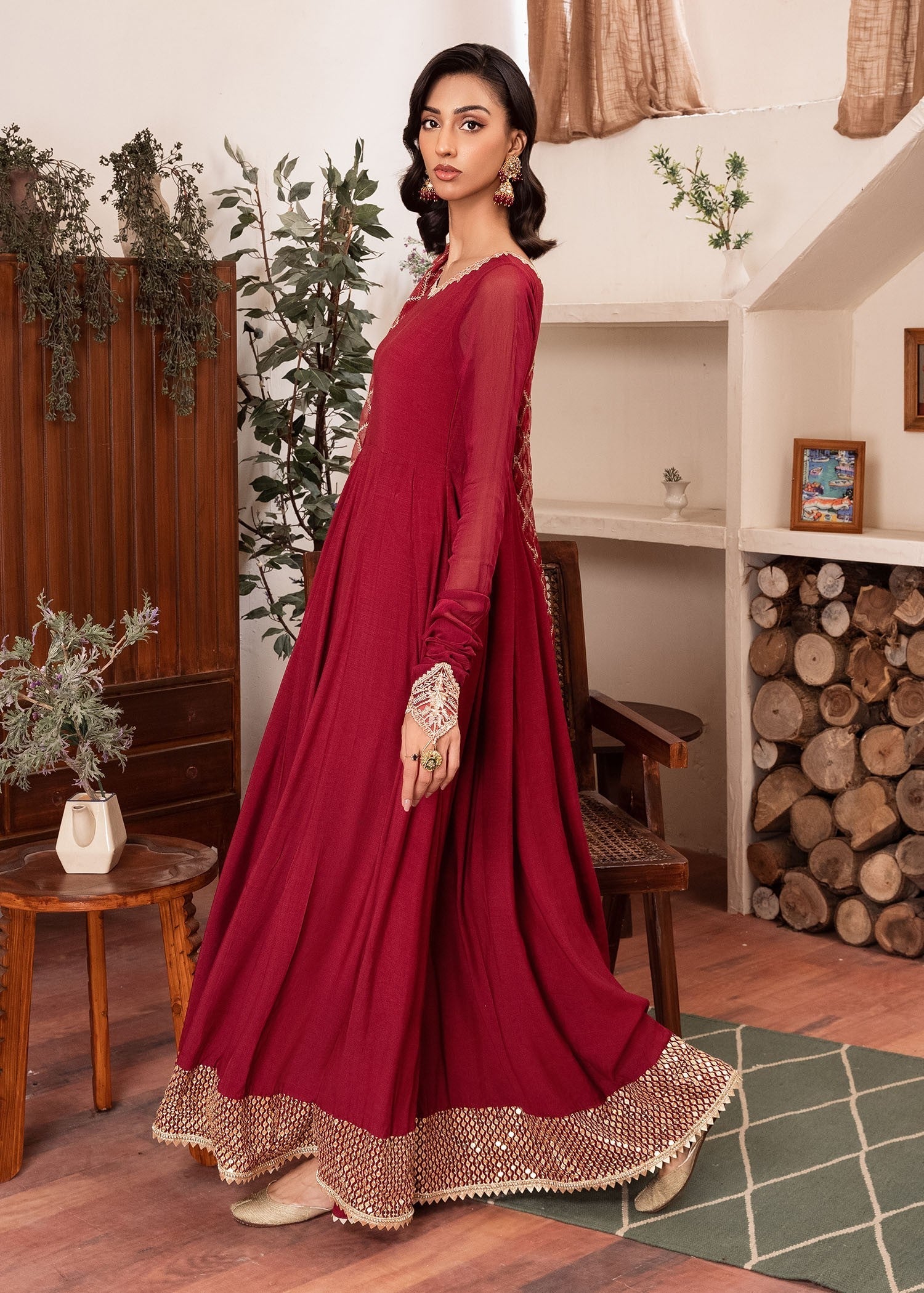 Rang-e-Haya Shama (Red) Women 3pcs