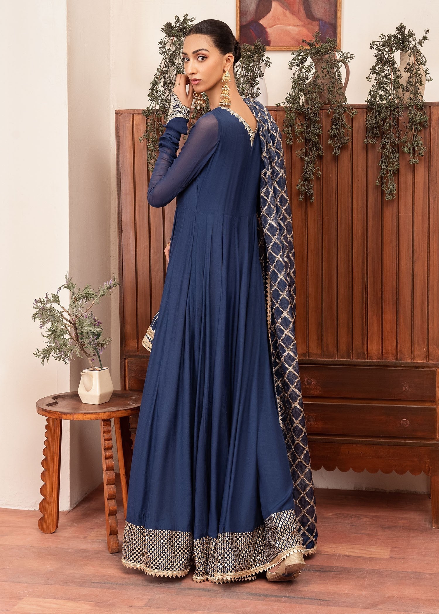 Rang-e-Haya Shama (Royal blue) Women 3pcs
