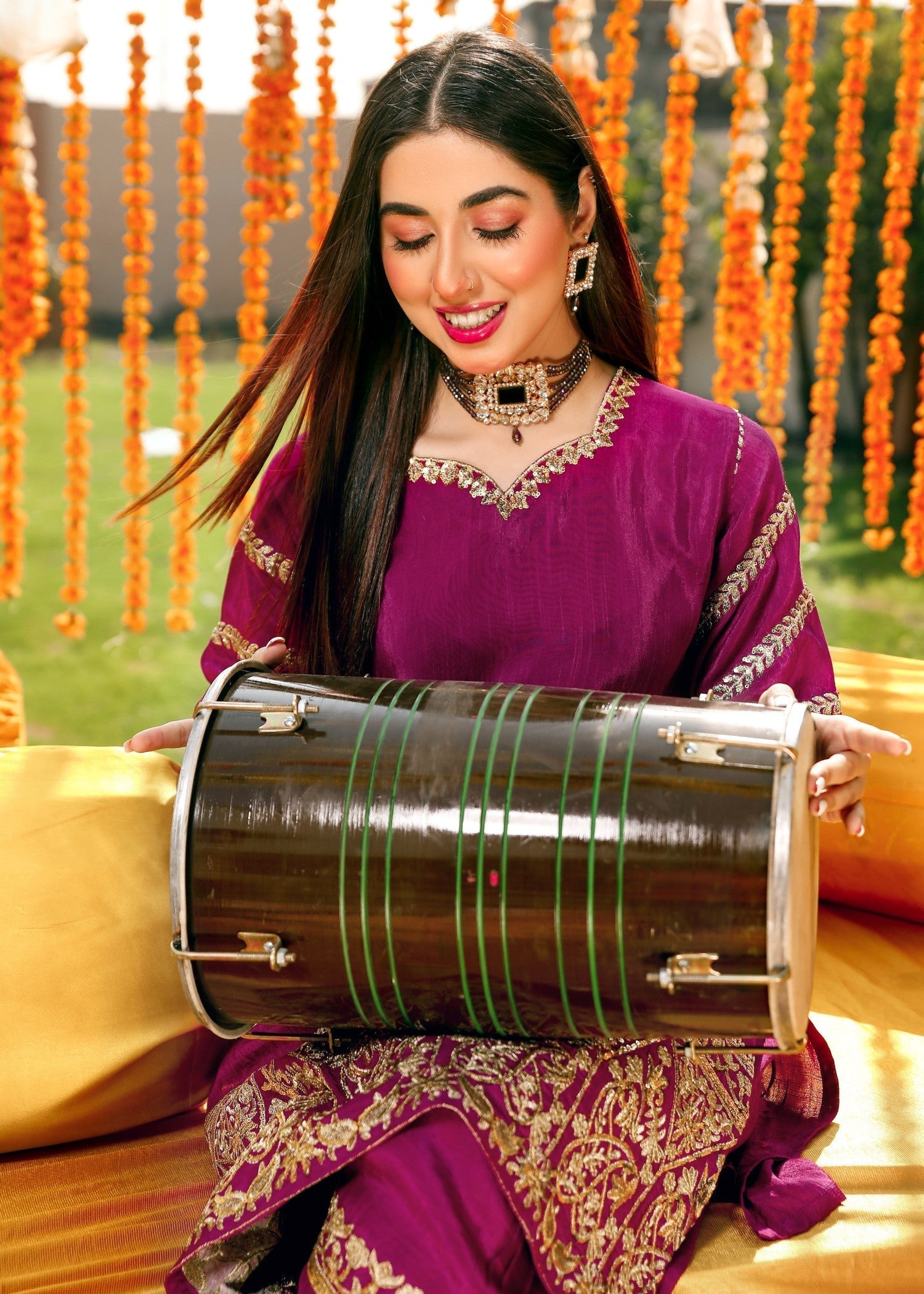 Akhrot Clothing ST Magenta Suit Women 2pcs