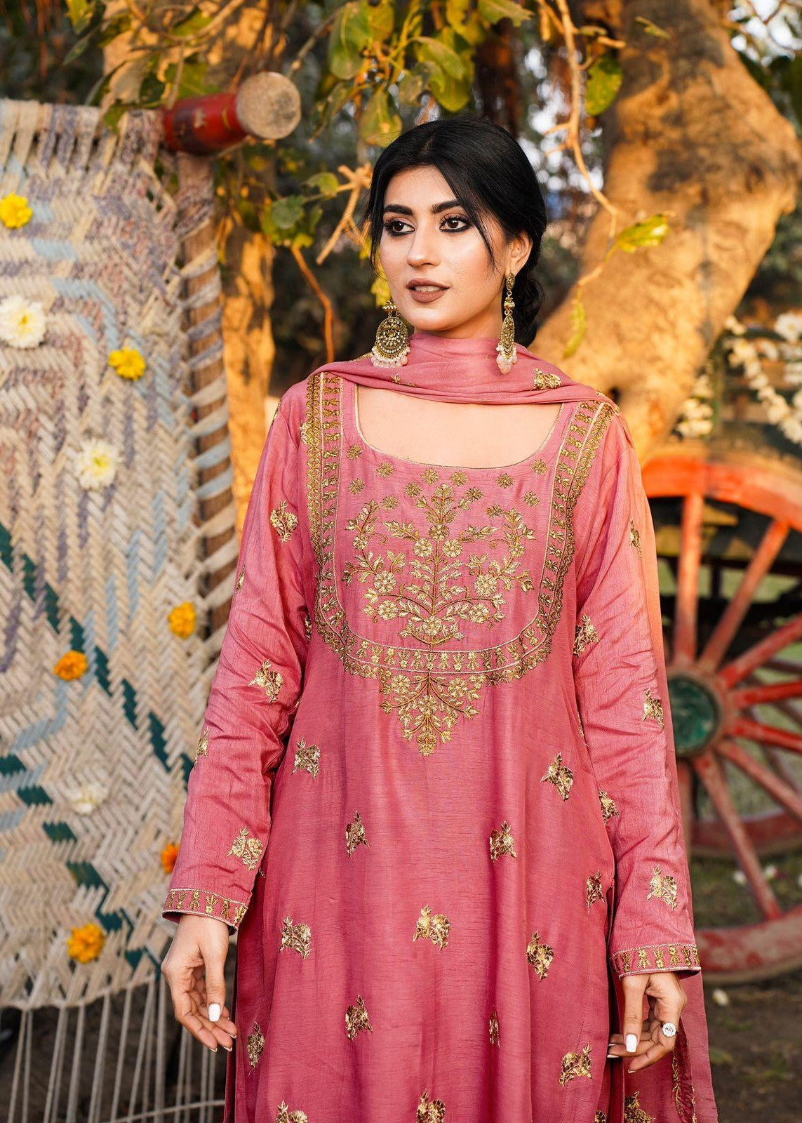 Akhrot Clothing Tea Pink Women 3pcs