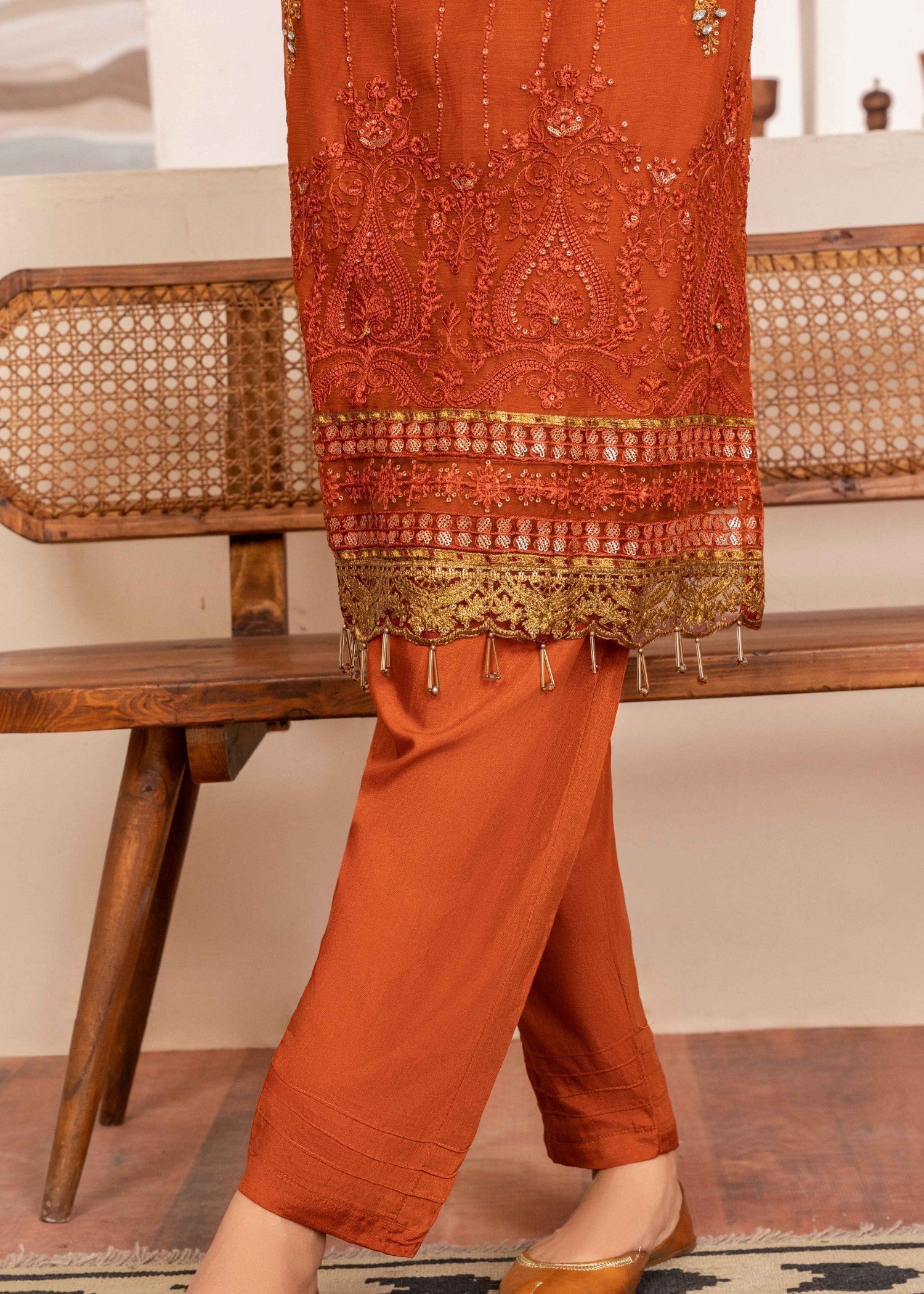 Four Season Boutique MHENAZ RUST Women 3pcs