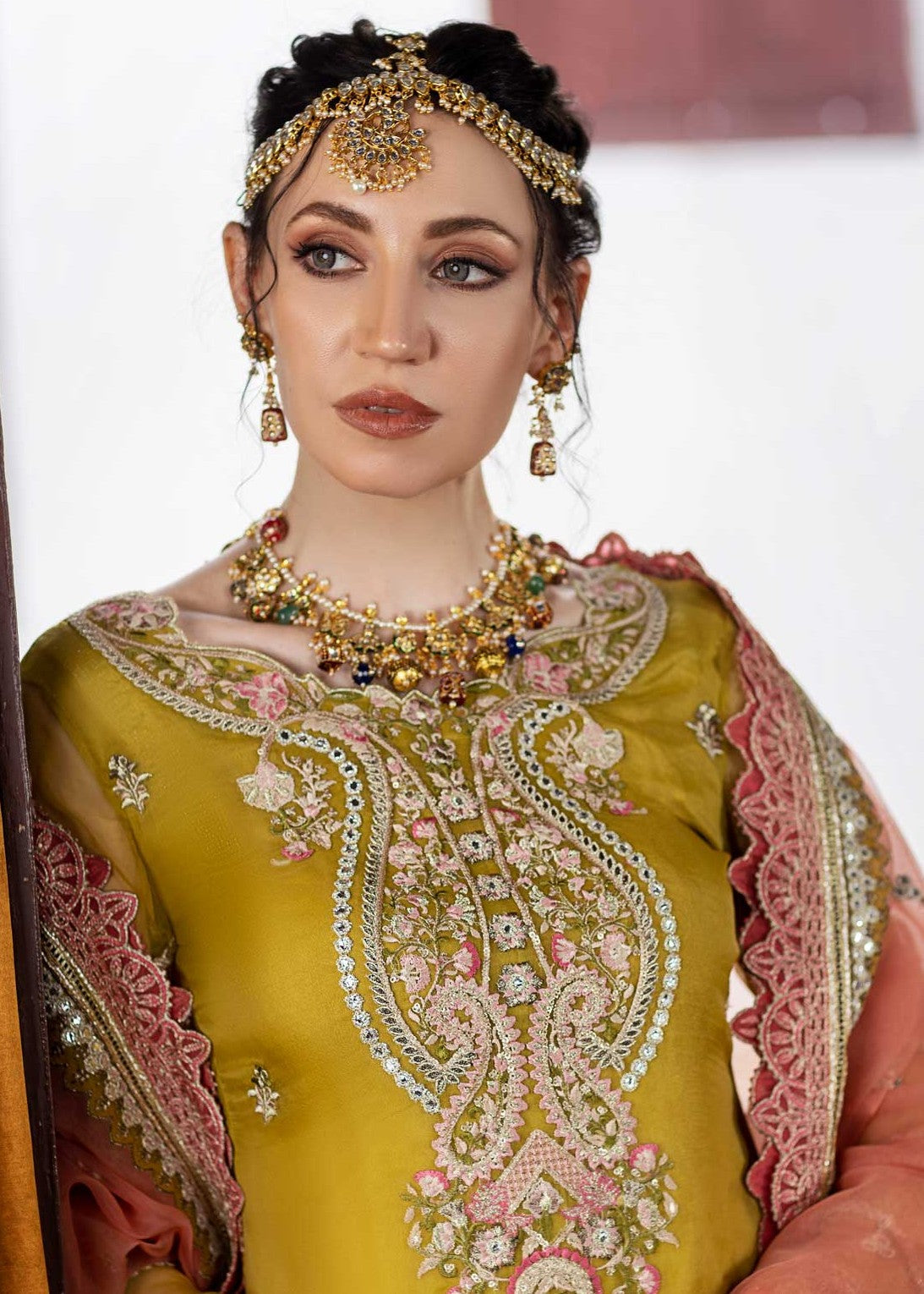 Meem Designs Aanchal Olive Green 03 Women 4pcs