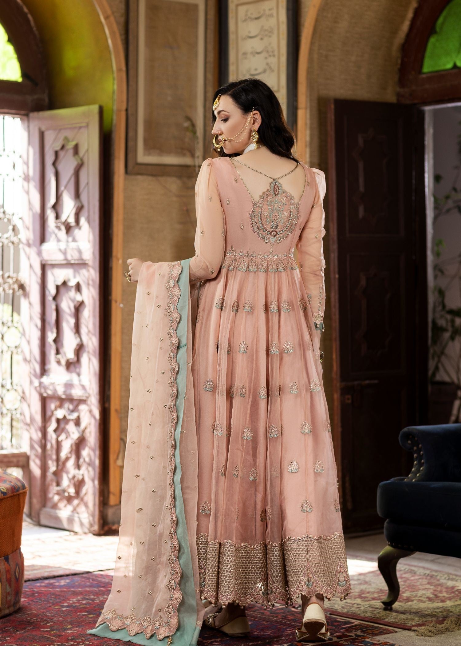 Meem Designs Aanchal Peach 01 Women 4pcs