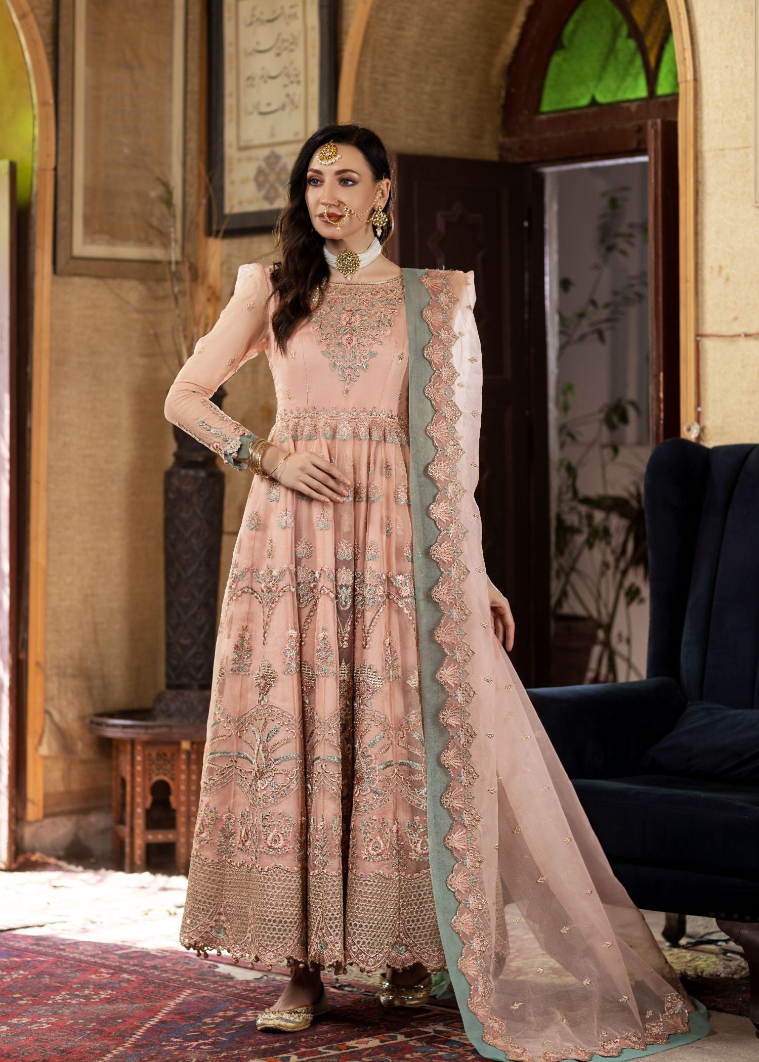 Meem Designs Aanchal Peach 01 Women 4pcs