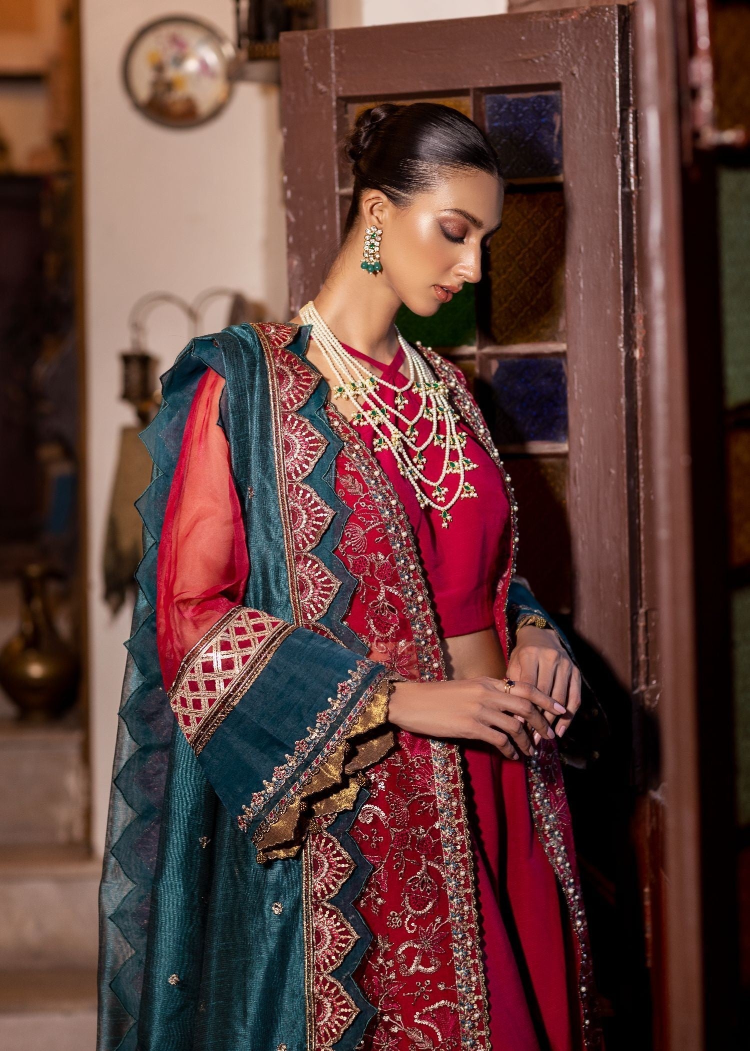 Meem Designs Aanchal Shocking Pink 02 Women 4pcs