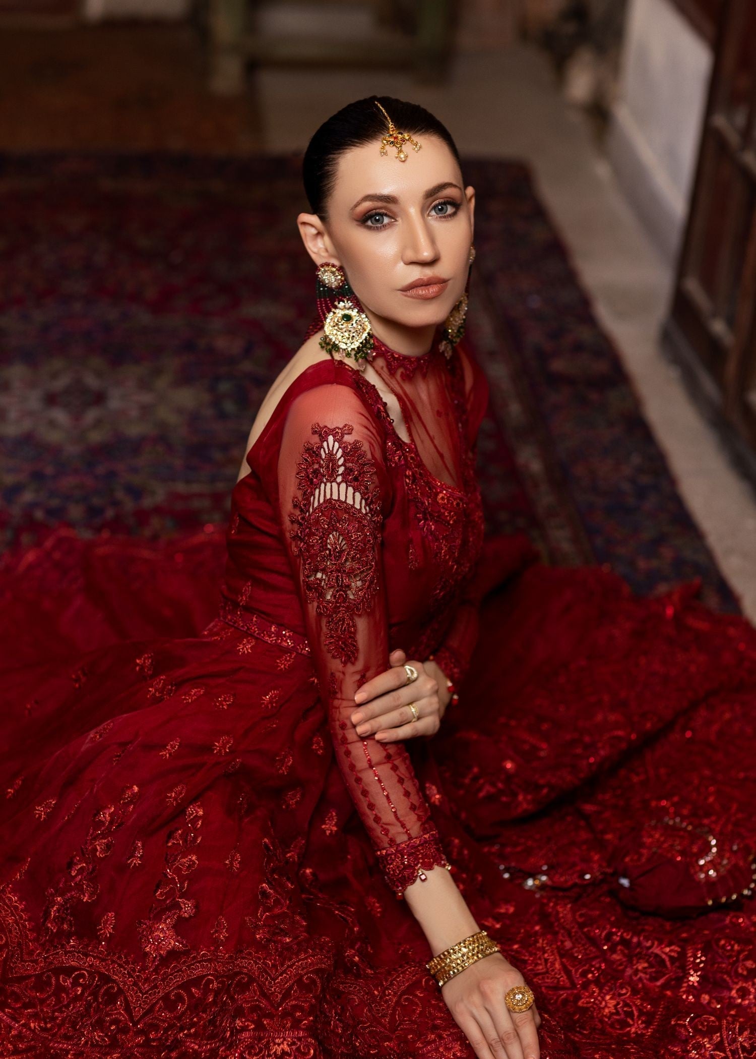 Meem Designs Aanchal Maroon 05 Women 4pcs