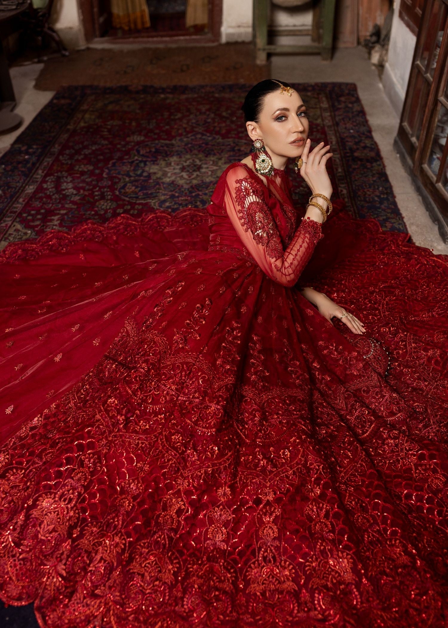 Meem Designs Aanchal Maroon 05 Women 4pcs