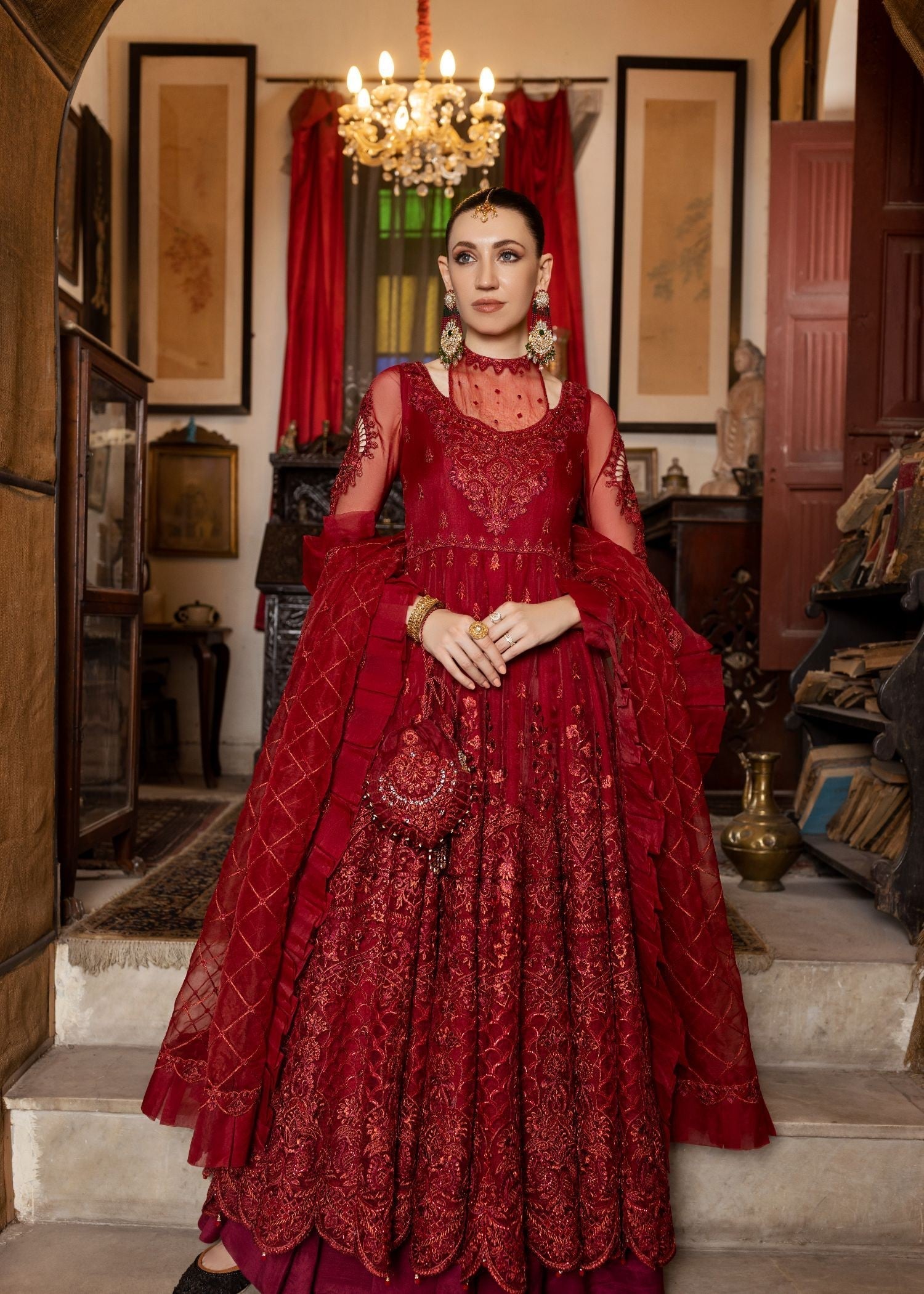 Meem Designs Aanchal Maroon 05 Women 4pcs