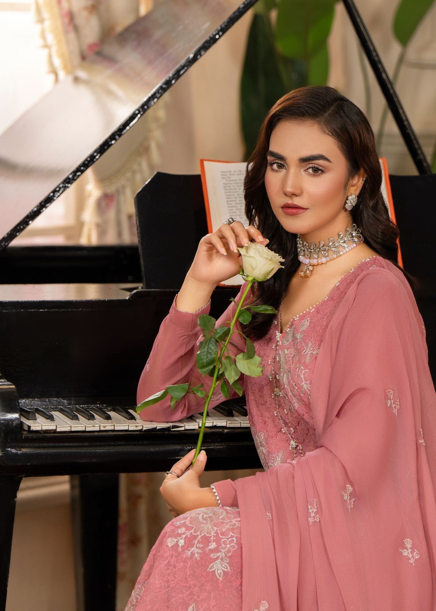 Hemstitch Blush Pink Women 3pcs