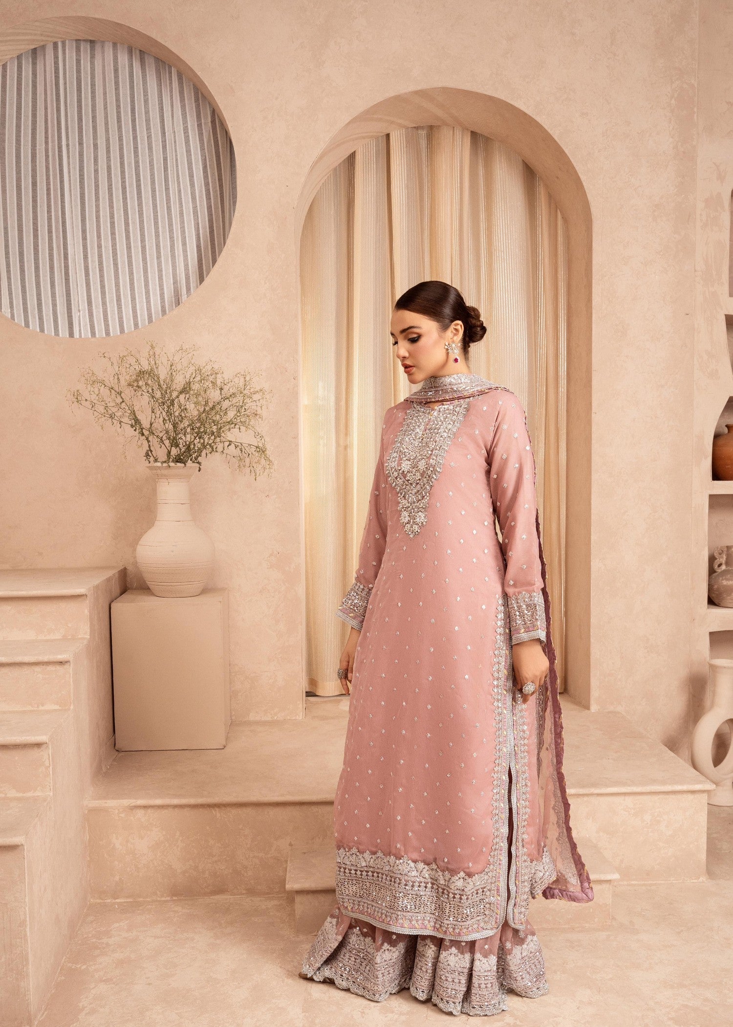 Rangoon Clothing Ranjha Pastel Pink Women 3pcs