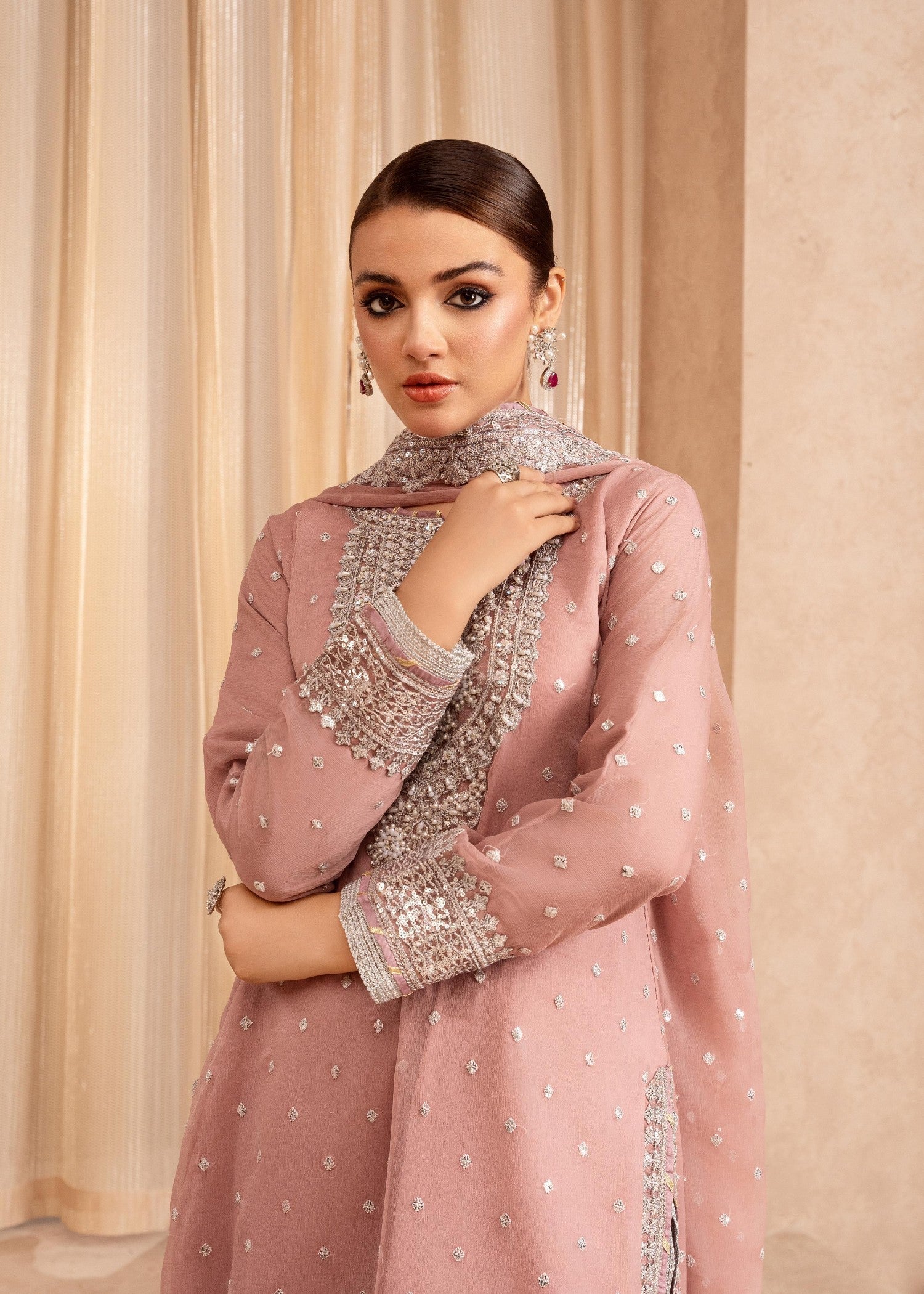 Rangoon Clothing Ranjha Pastel Pink Women 3pcs