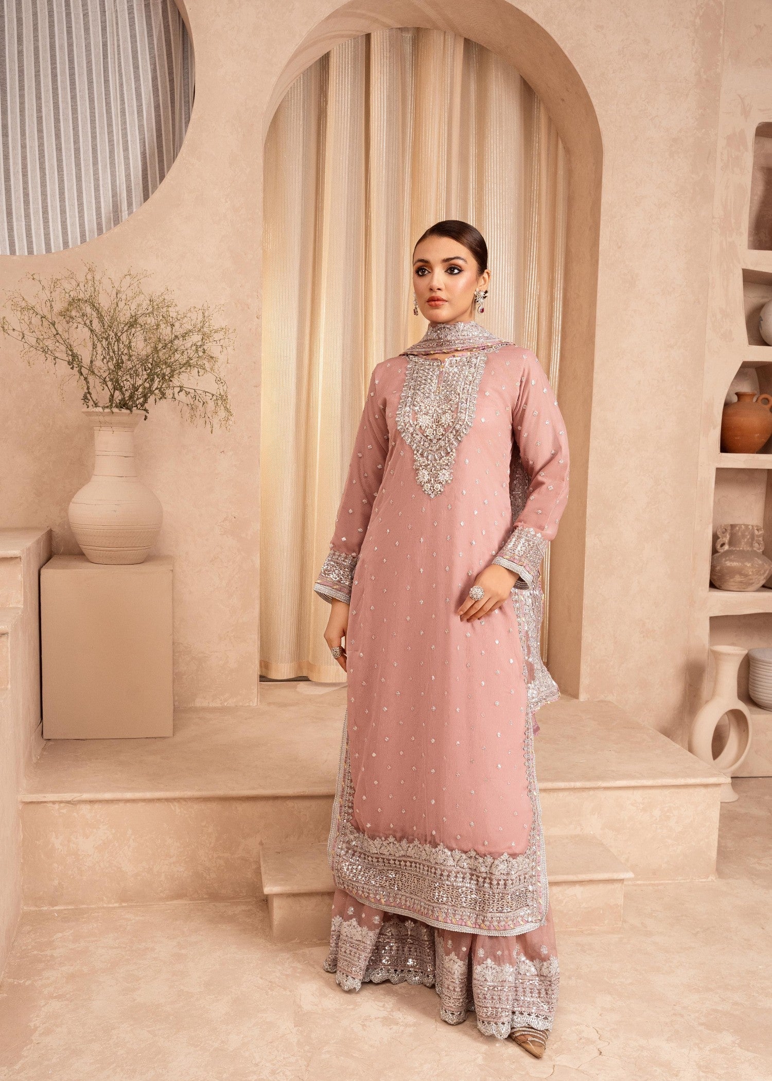 Rangoon Clothing Ranjha Pastel Pink Women 3pcs