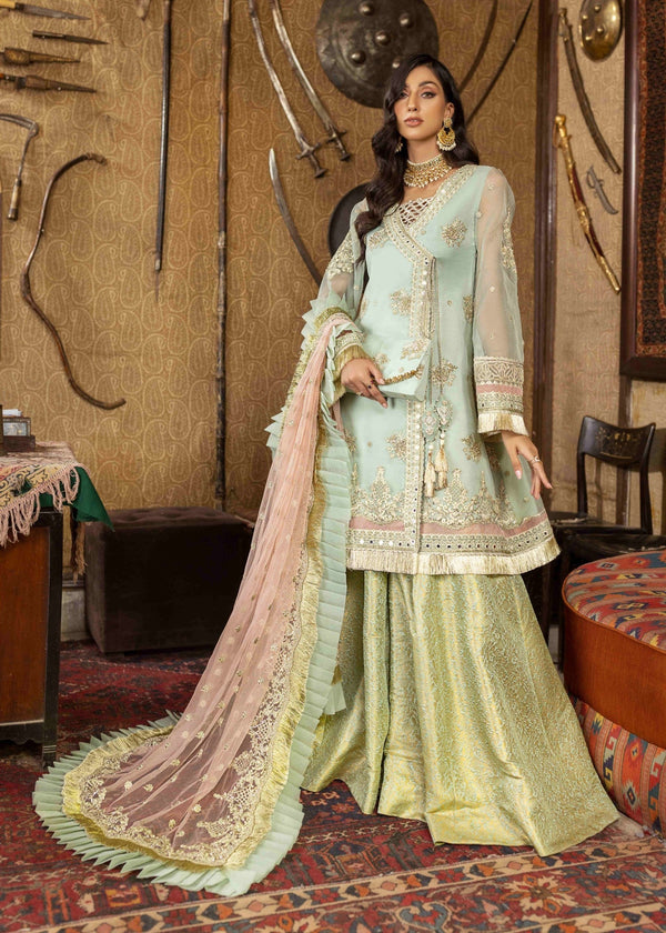Meem Designs Aanchal Ice Green 08 Women 4pcs